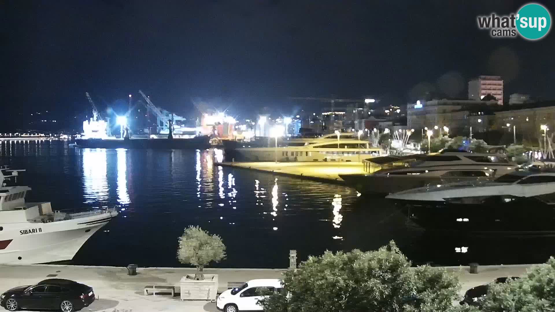 Die Riva und Marina in Rijeka – Live Webcam Kroatien