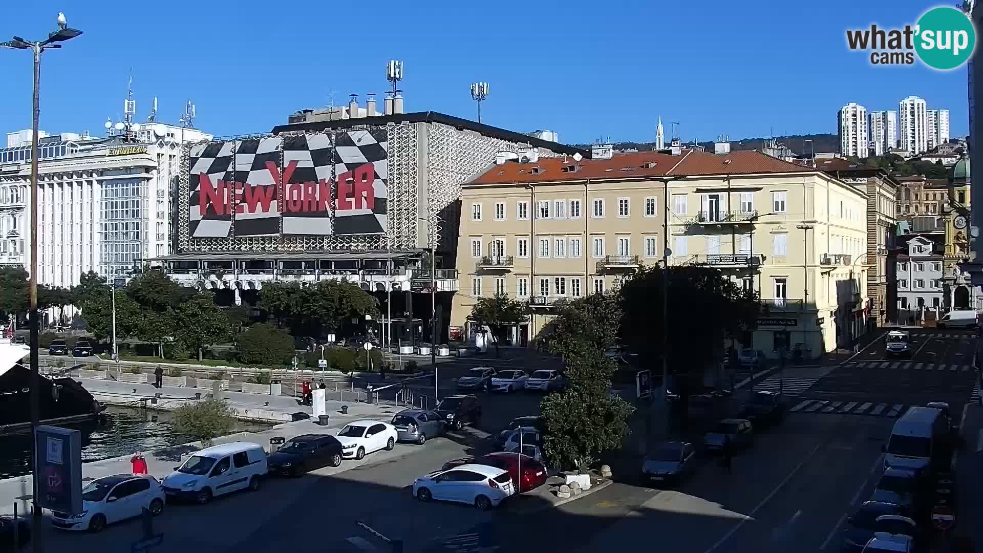 The Riva and Marina in Rijeka  – Live Webcam Croatia