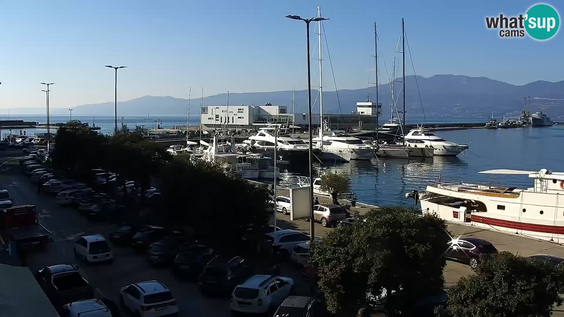 La Riva et Marina à Rijeka – Live Webcam Croatie