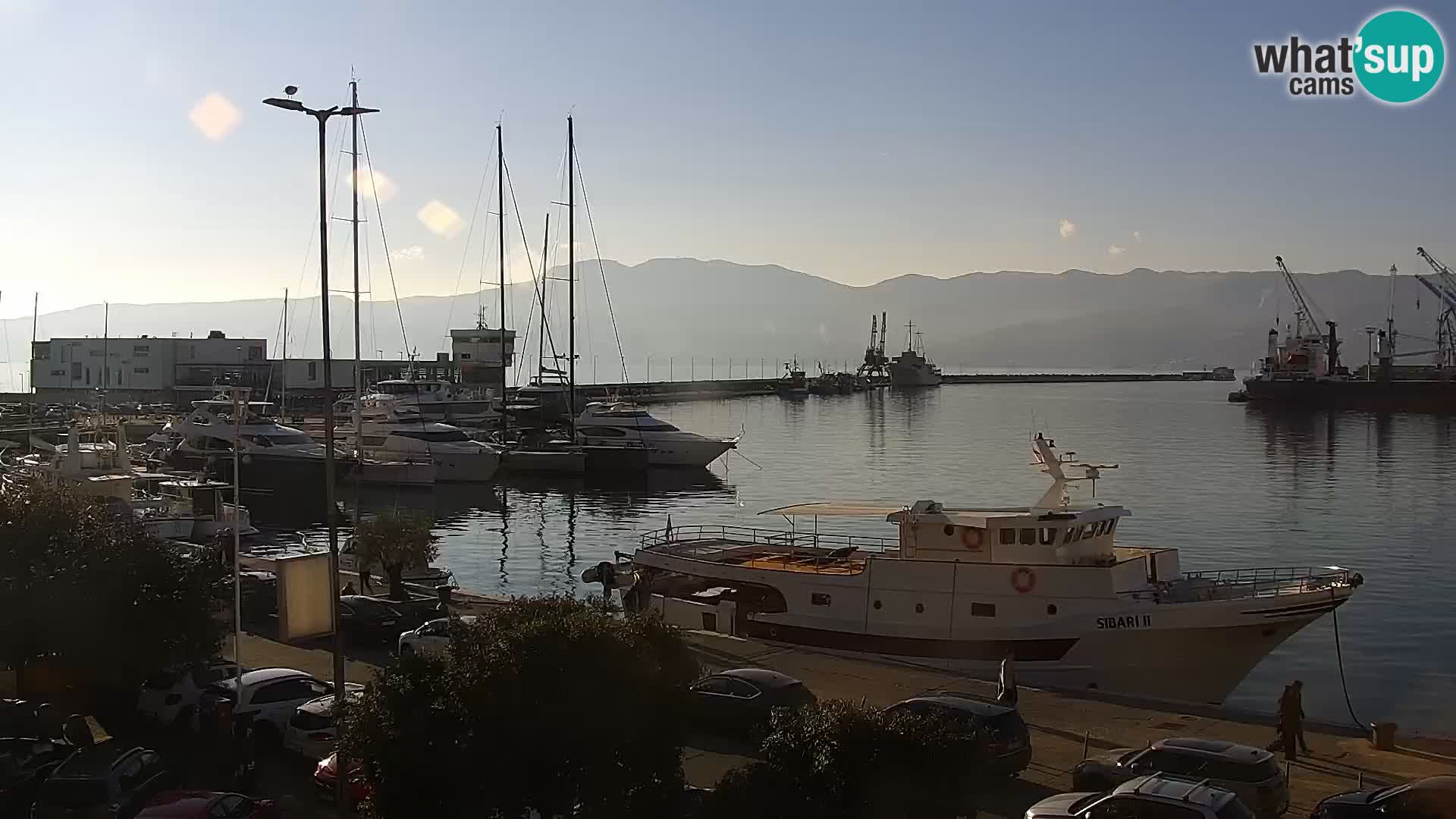 La Riva y Marina en Rijeka – Webcam en vivo Croacia