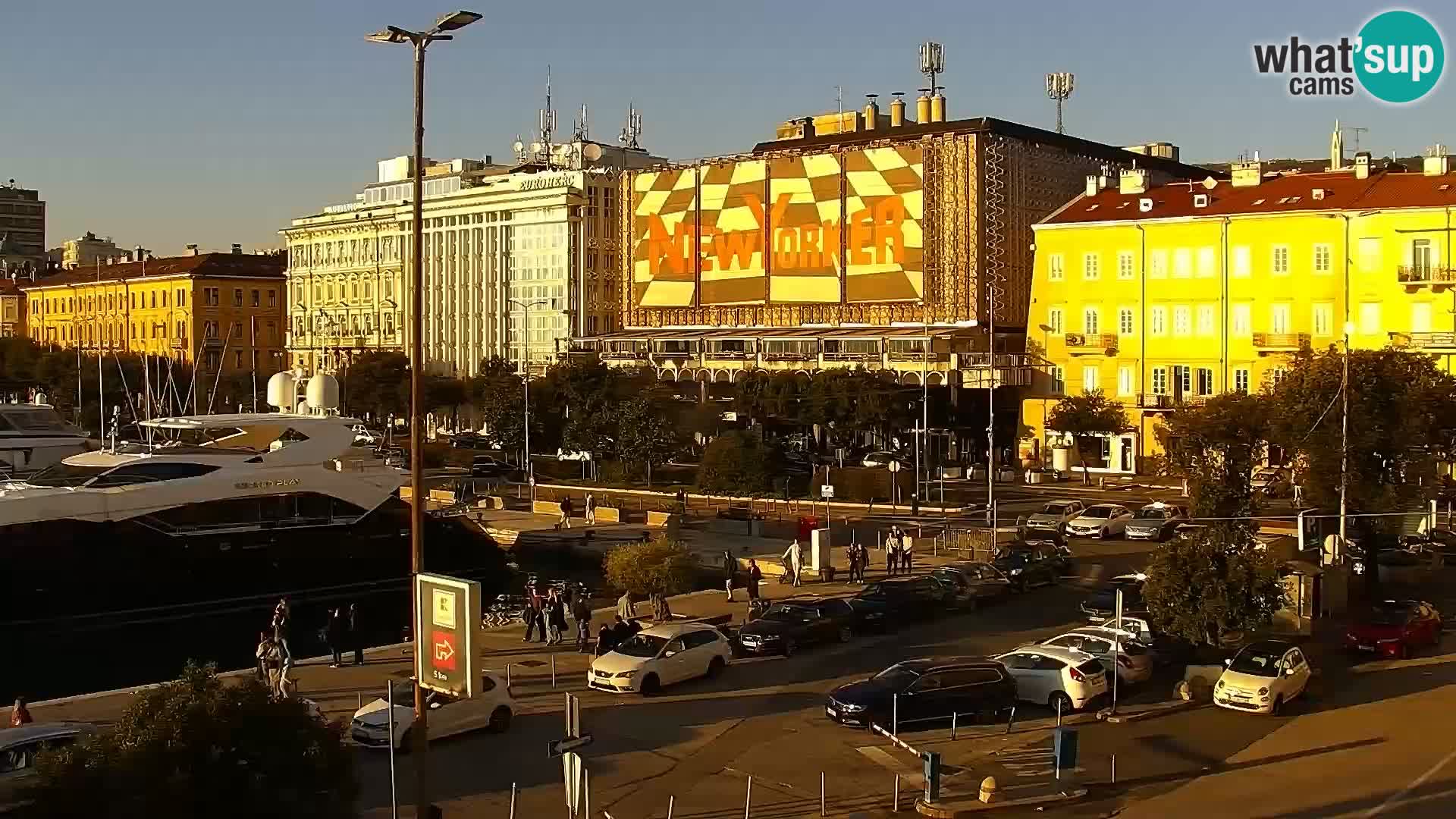 Die Riva und Marina in Rijeka – Live Webcam Kroatien