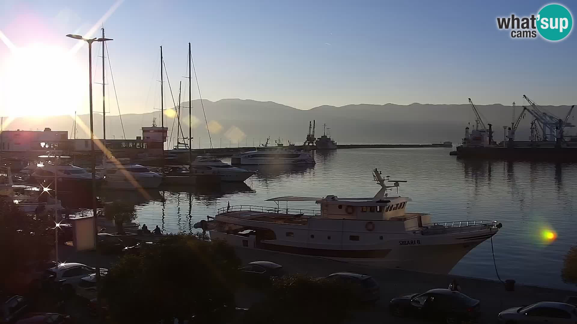 La Riva et Marina à Rijeka – Live Webcam Croatie