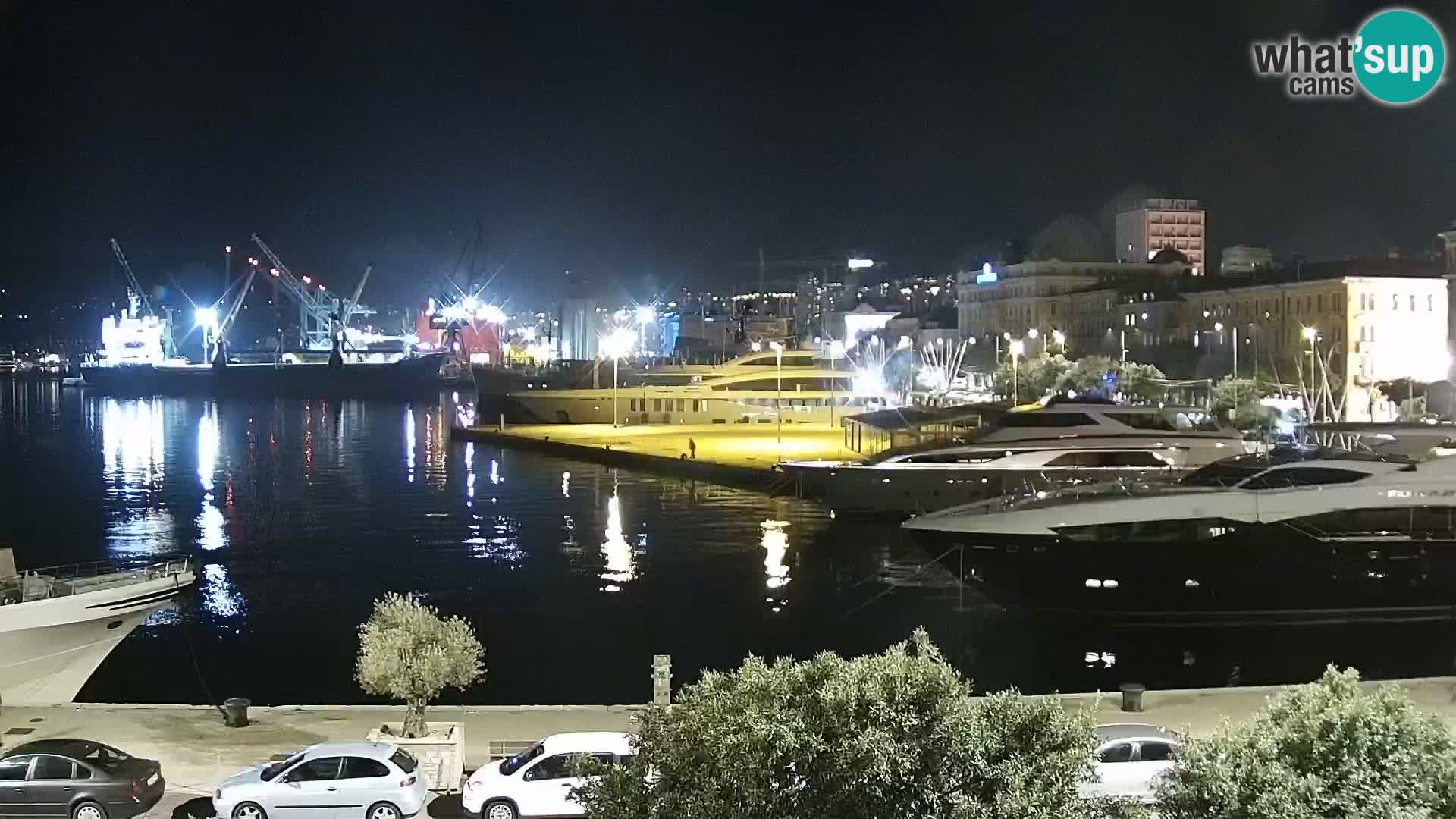 Riva i Marina u Rijeci – Web kamera uživo u Hrvatskoj