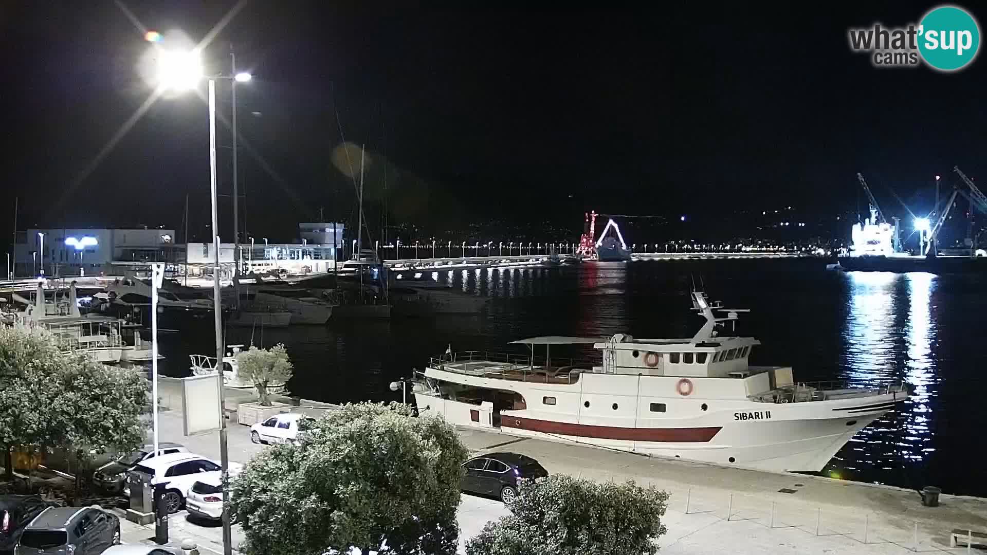 La Riva et Marina à Rijeka – Live Webcam Croatie