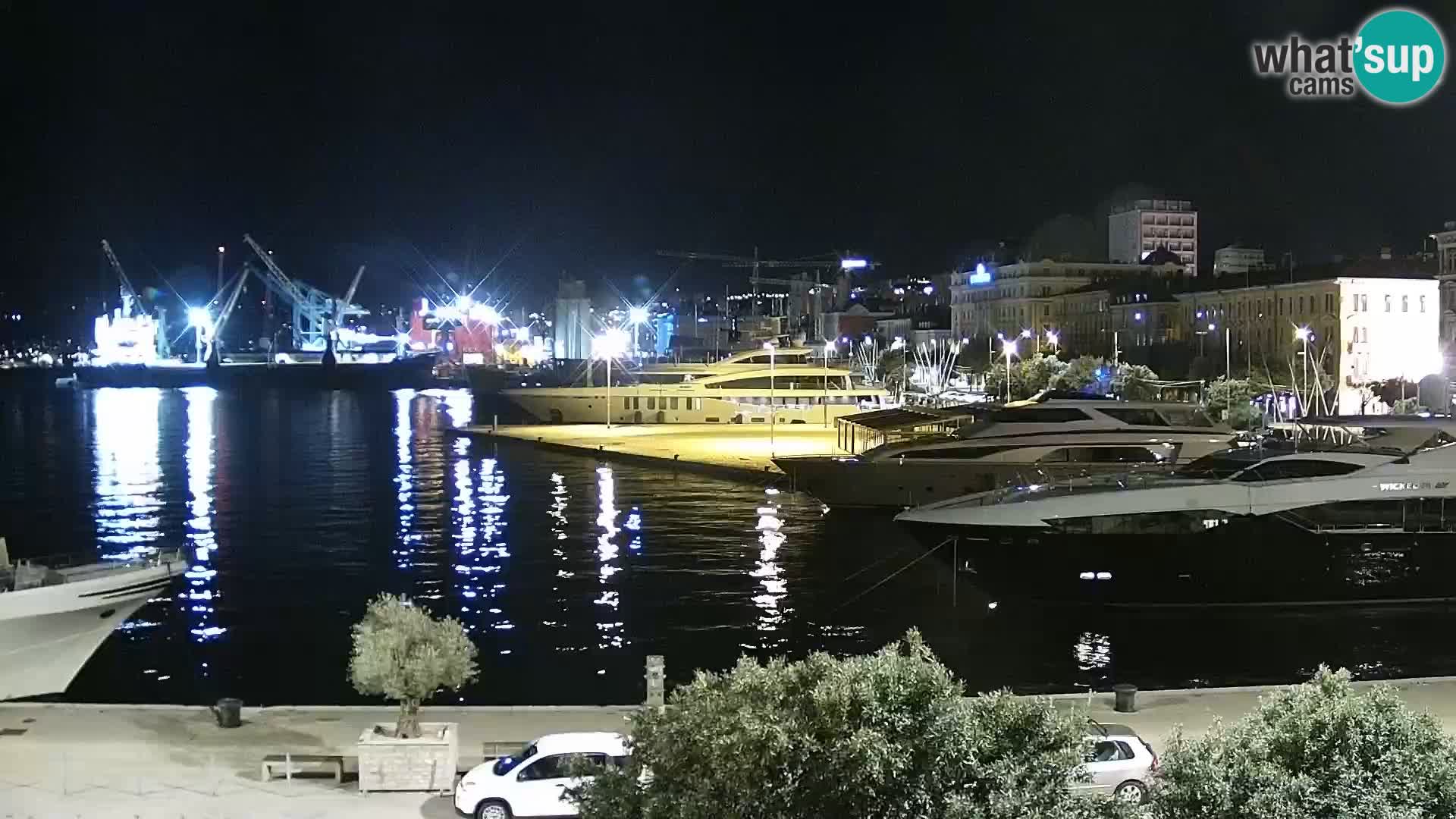 La Riva et Marina à Rijeka – Live Webcam Croatie