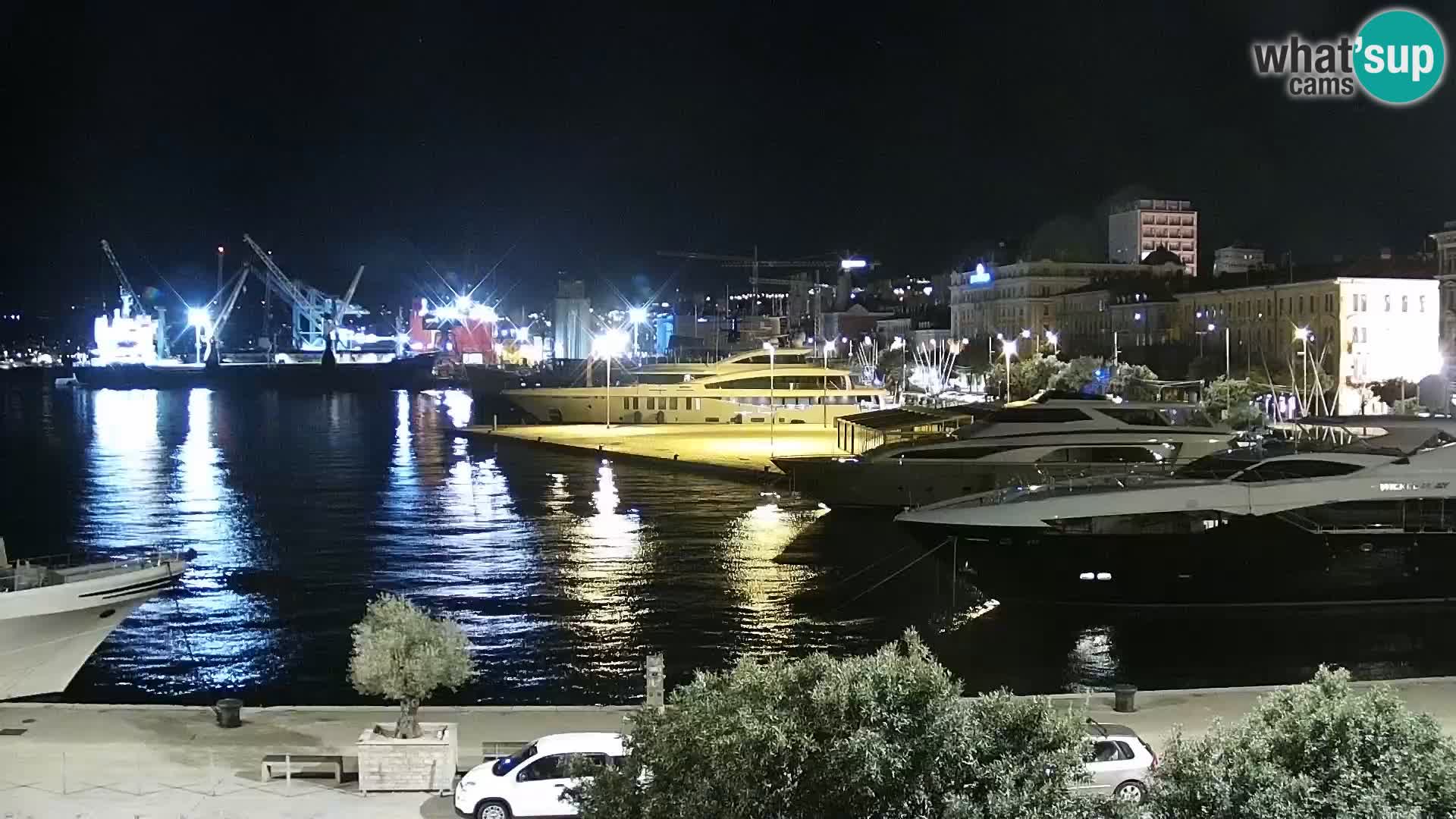 La Riva et Marina à Rijeka – Live Webcam Croatie