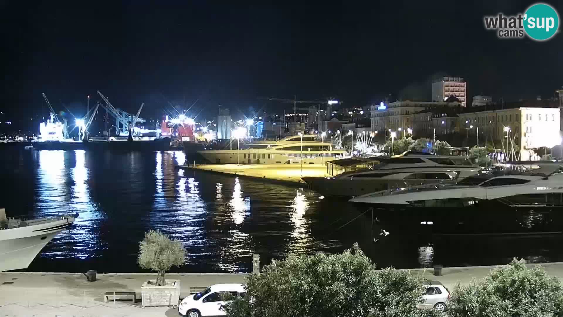 Die Riva und Marina in Rijeka – Live Webcam Kroatien