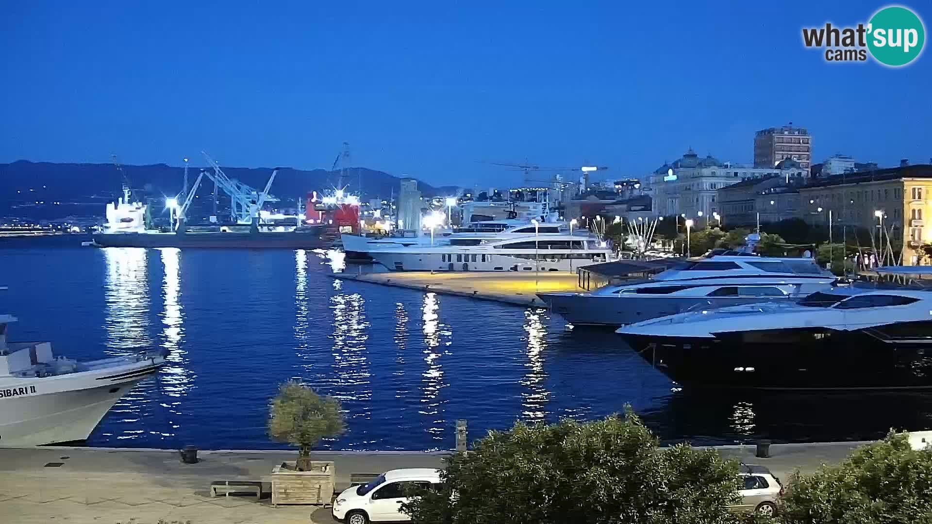 La Riva et Marina à Rijeka – Live Webcam Croatie