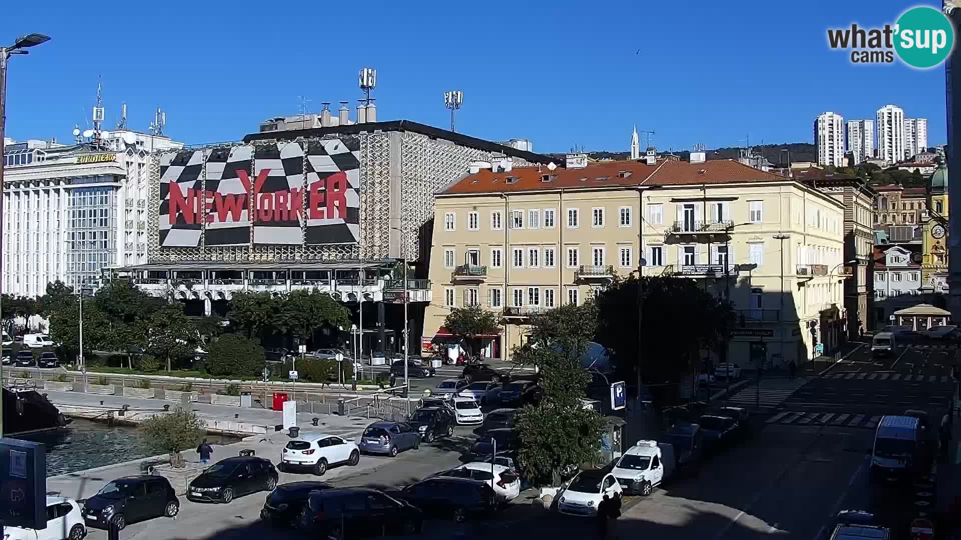 Riva i Marina u Rijeci – Web kamera uživo u Hrvatskoj