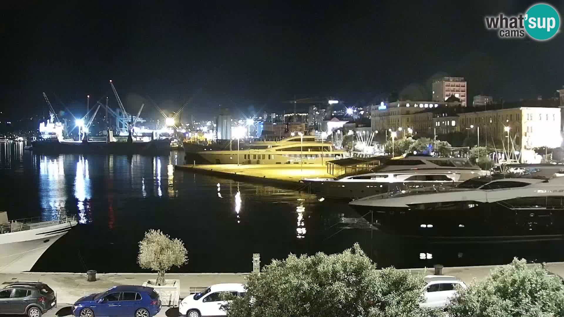 La Riva e la Marina a Rijeka (Fiume) – Live Webcam Croazia