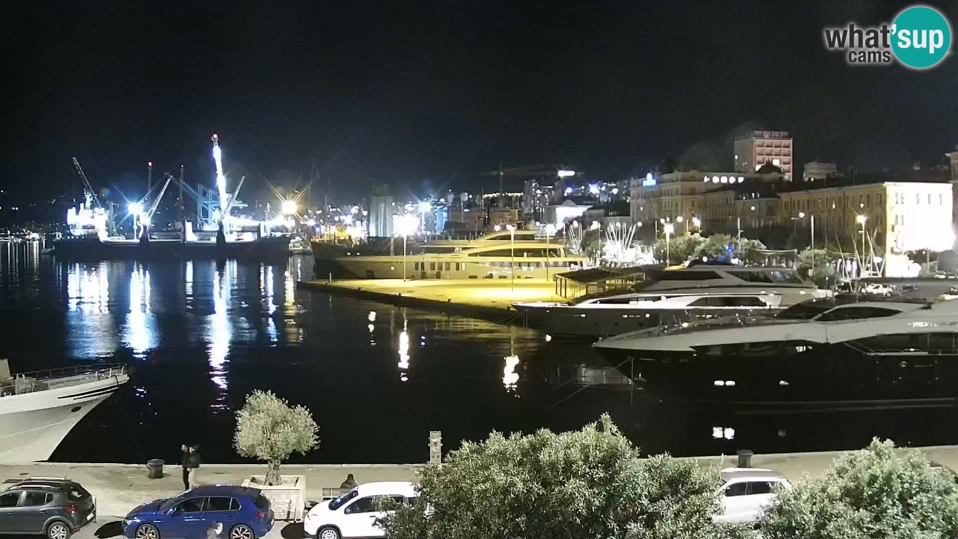 Die Riva und Marina in Rijeka – Live Webcam Kroatien