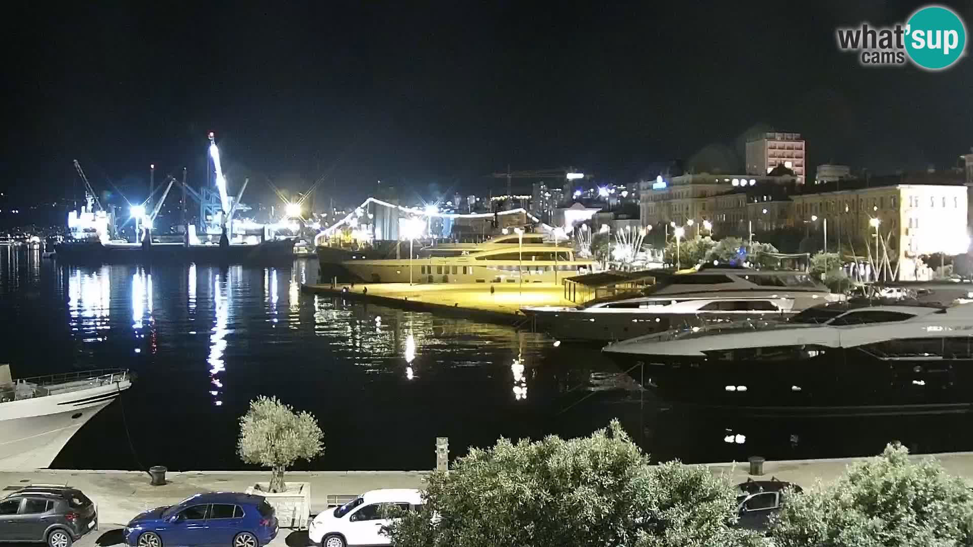 Die Riva und Marina in Rijeka – Live Webcam Kroatien