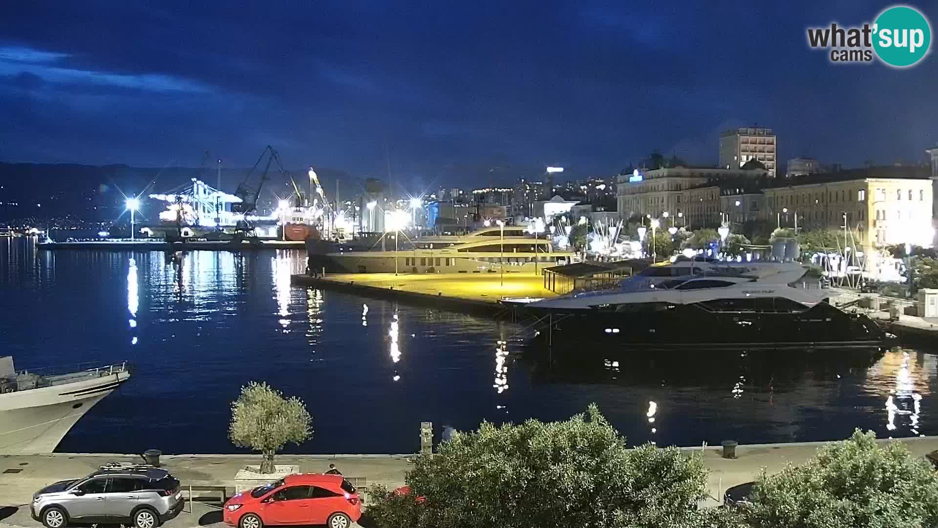 La Riva e la Marina a Rijeka (Fiume) – Live Webcam Croazia