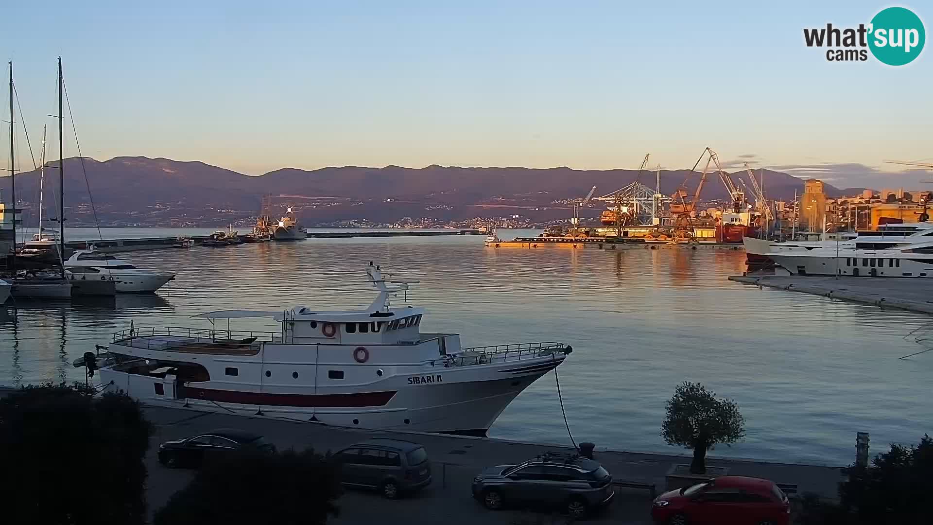 La Riva e la Marina a Rijeka (Fiume) – Live Webcam Croazia