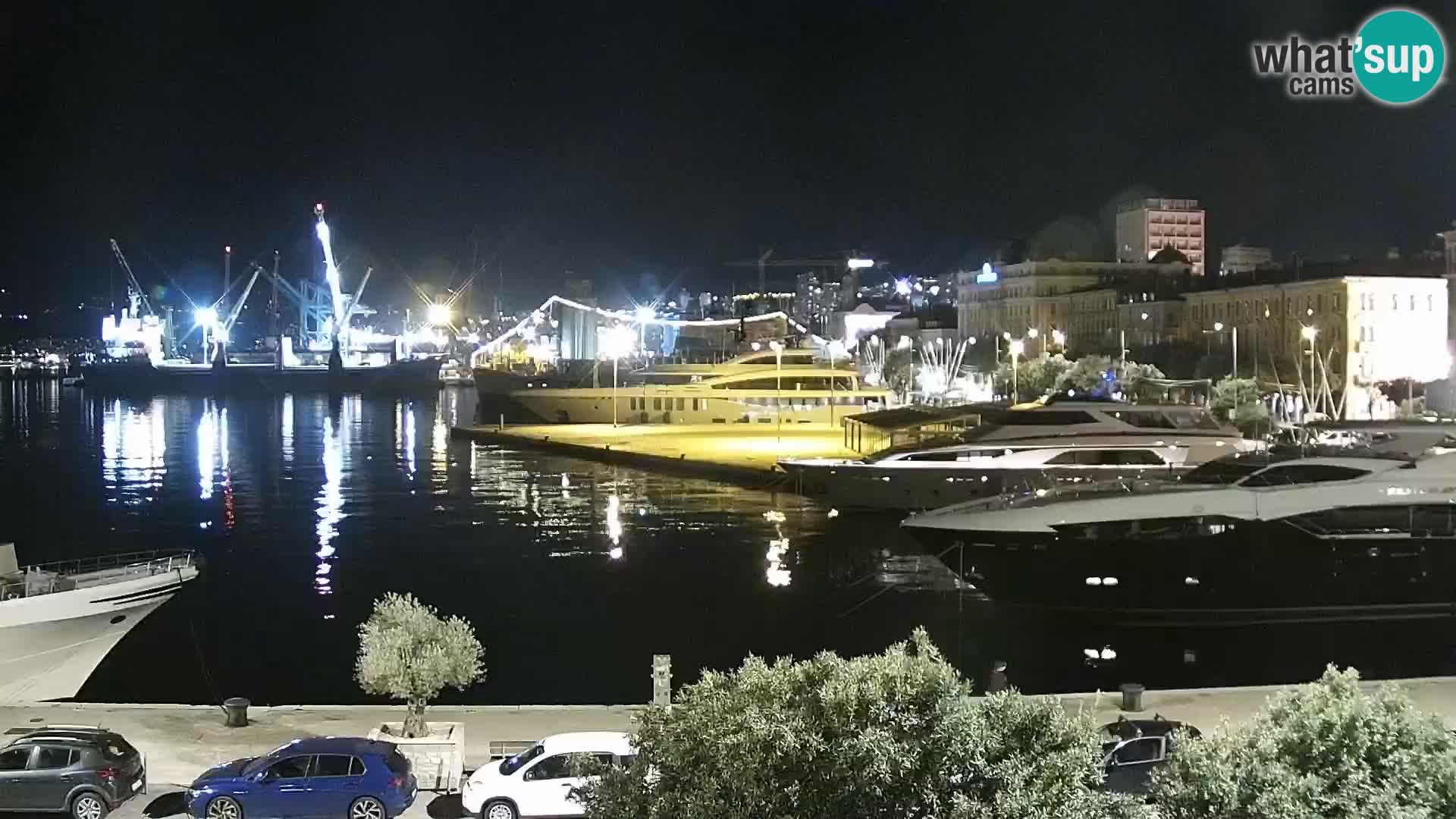 La Riva et Marina à Rijeka – Live Webcam Croatie
