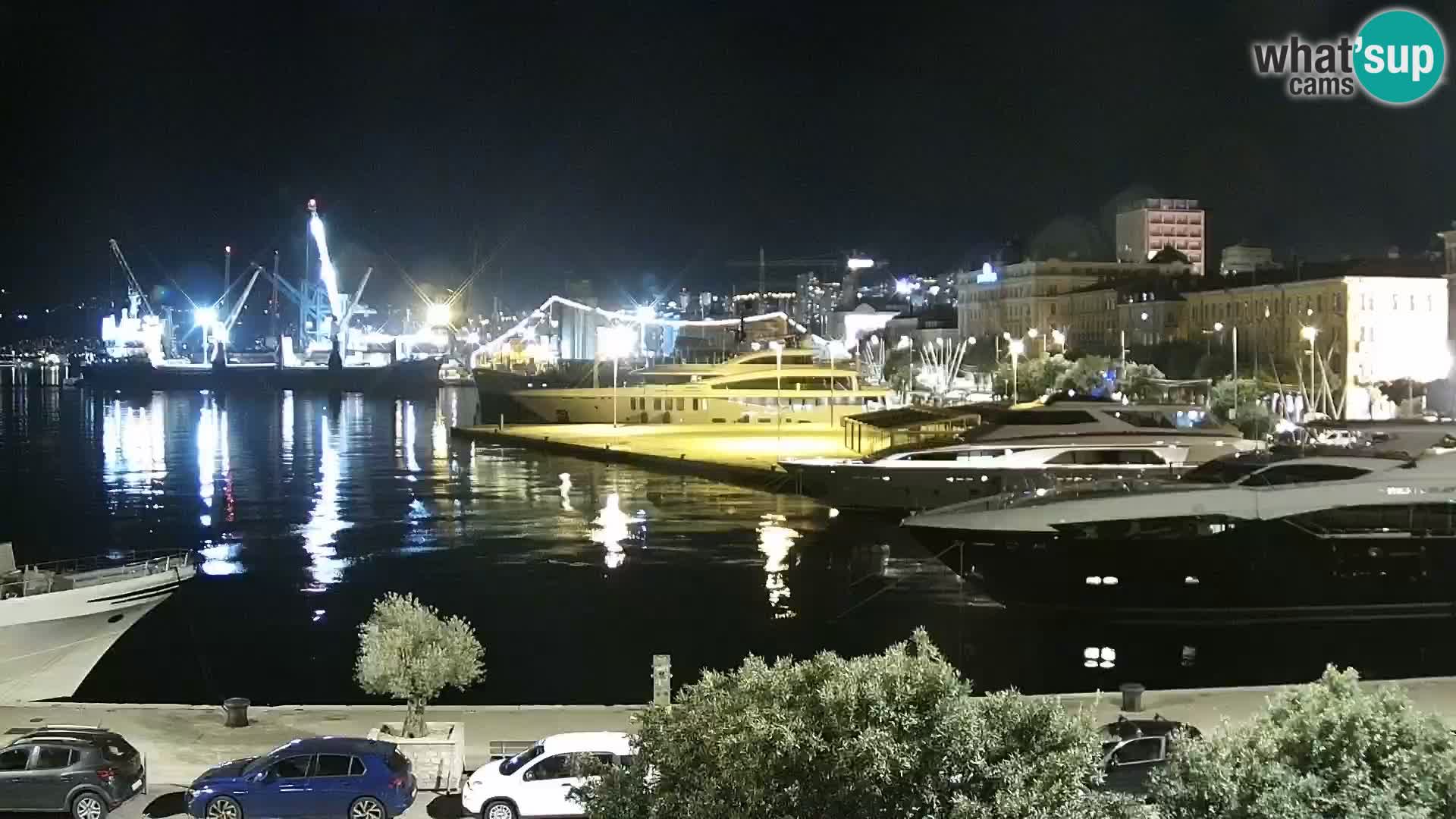 The Riva and Marina in Rijeka  – Live Webcam Croatia
