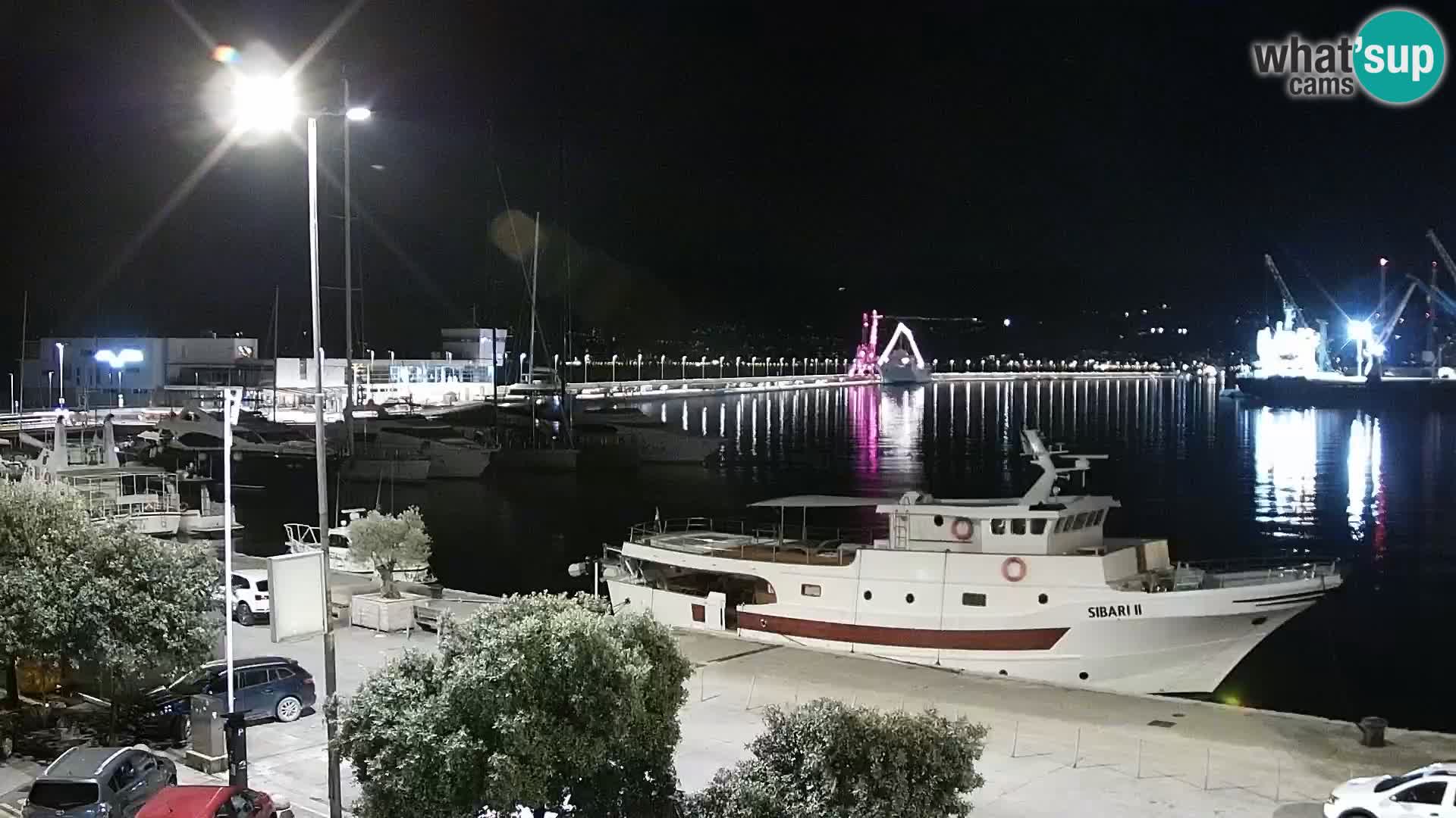 La Riva et Marina à Rijeka – Live Webcam Croatie