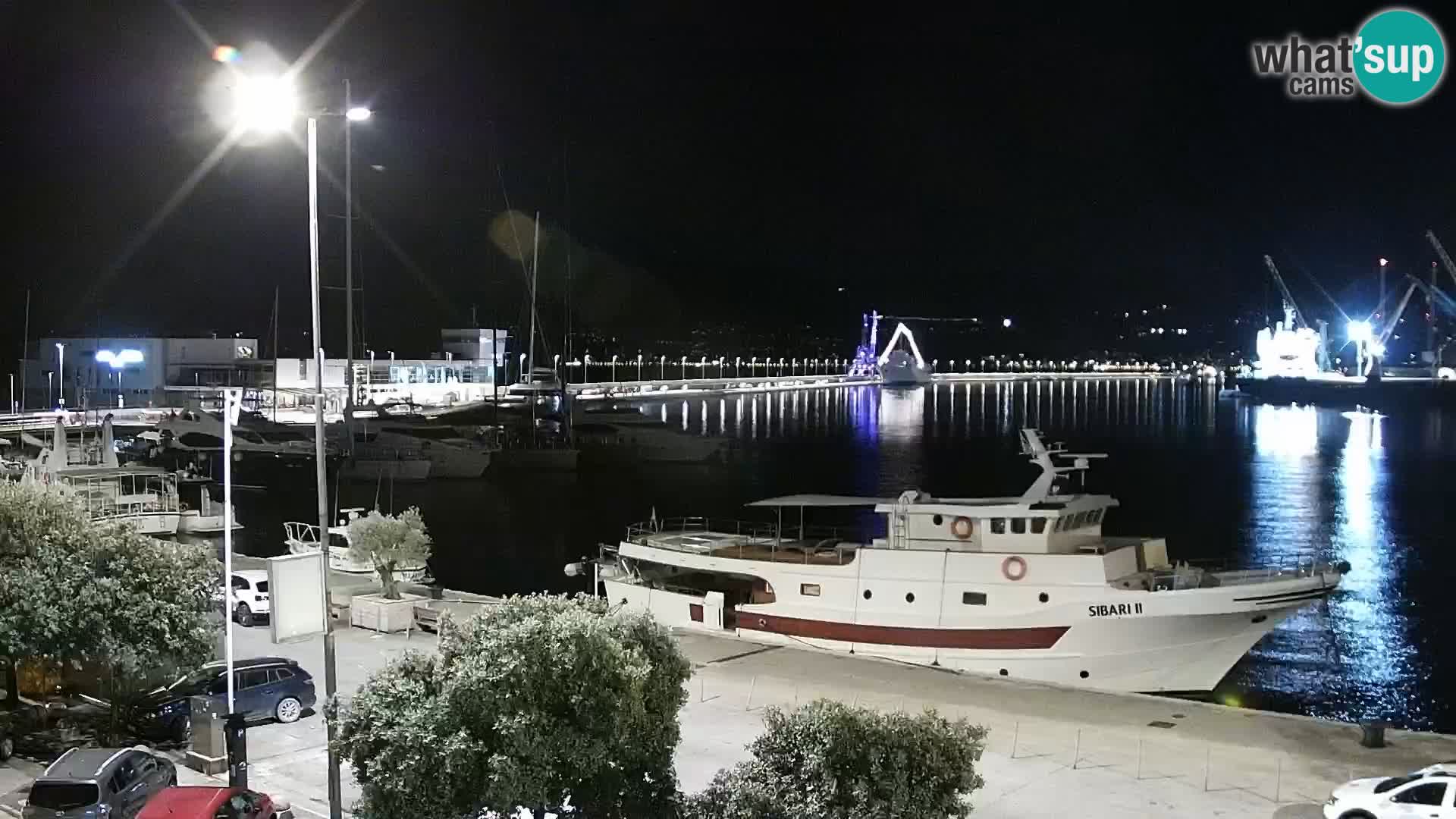 The Riva and Marina in Rijeka  – Live Webcam Croatia