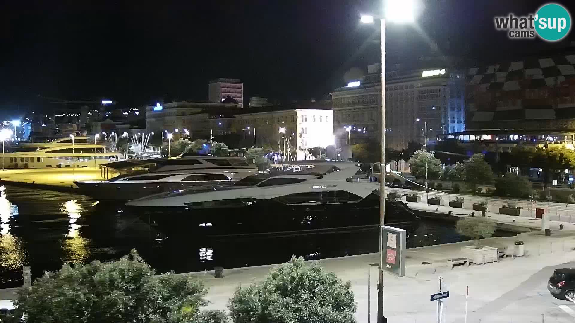 La Riva et Marina à Rijeka – Live Webcam Croatie