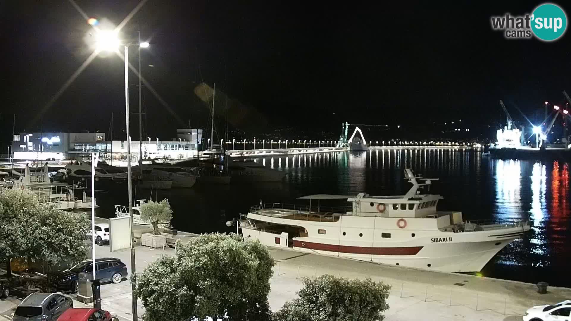 The Riva and Marina in Rijeka  – Live Webcam Croatia