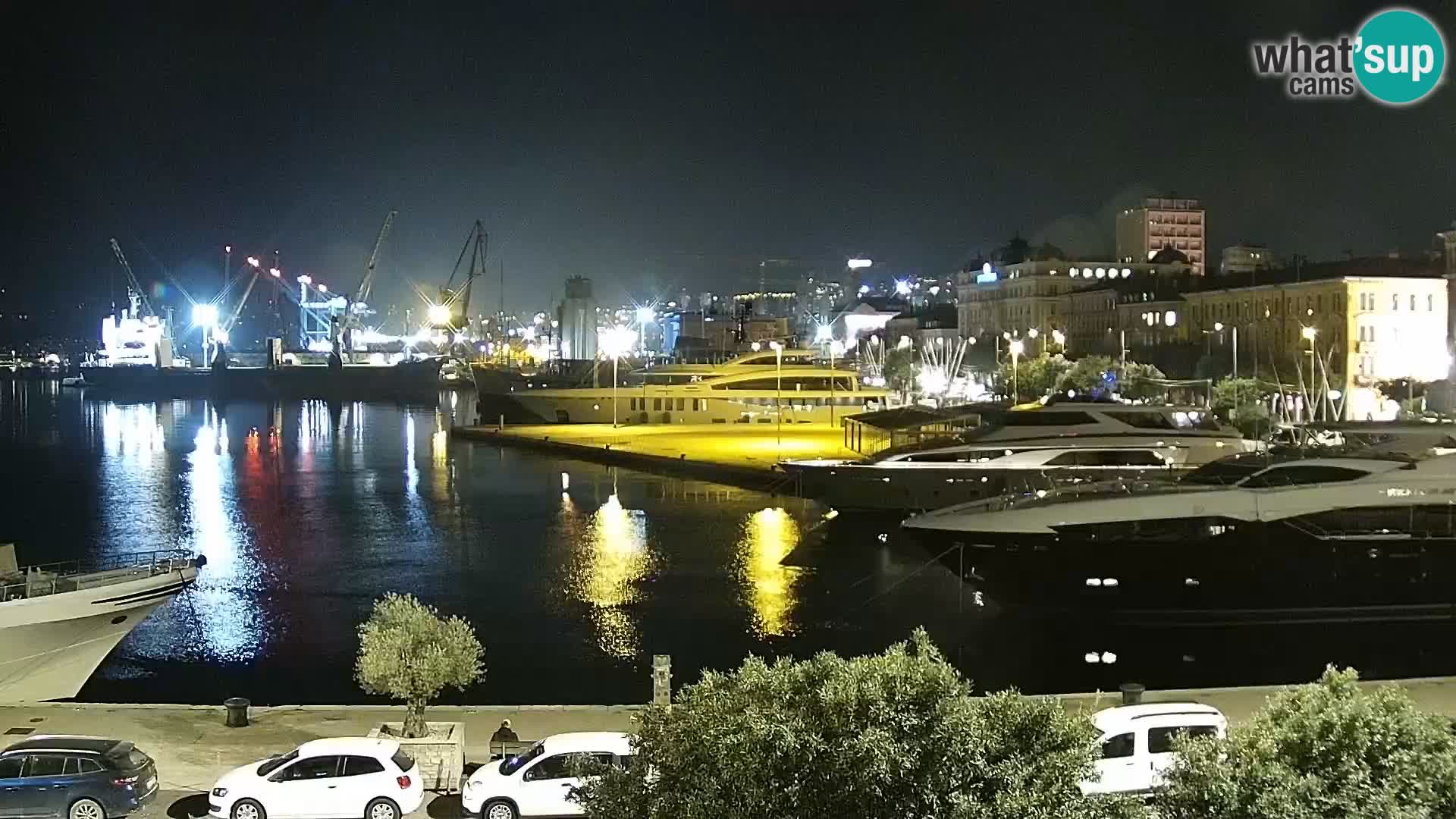 Riva i Marina u Rijeci – Web kamera uživo u Hrvatskoj