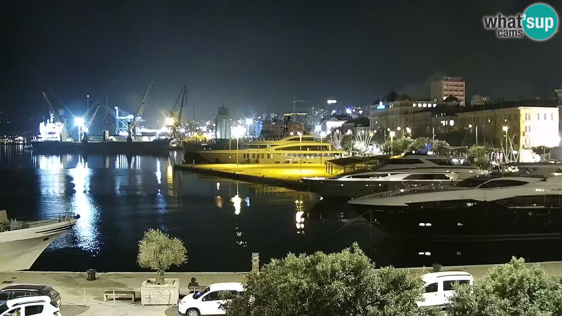 Die Riva und Marina in Rijeka – Live Webcam Kroatien