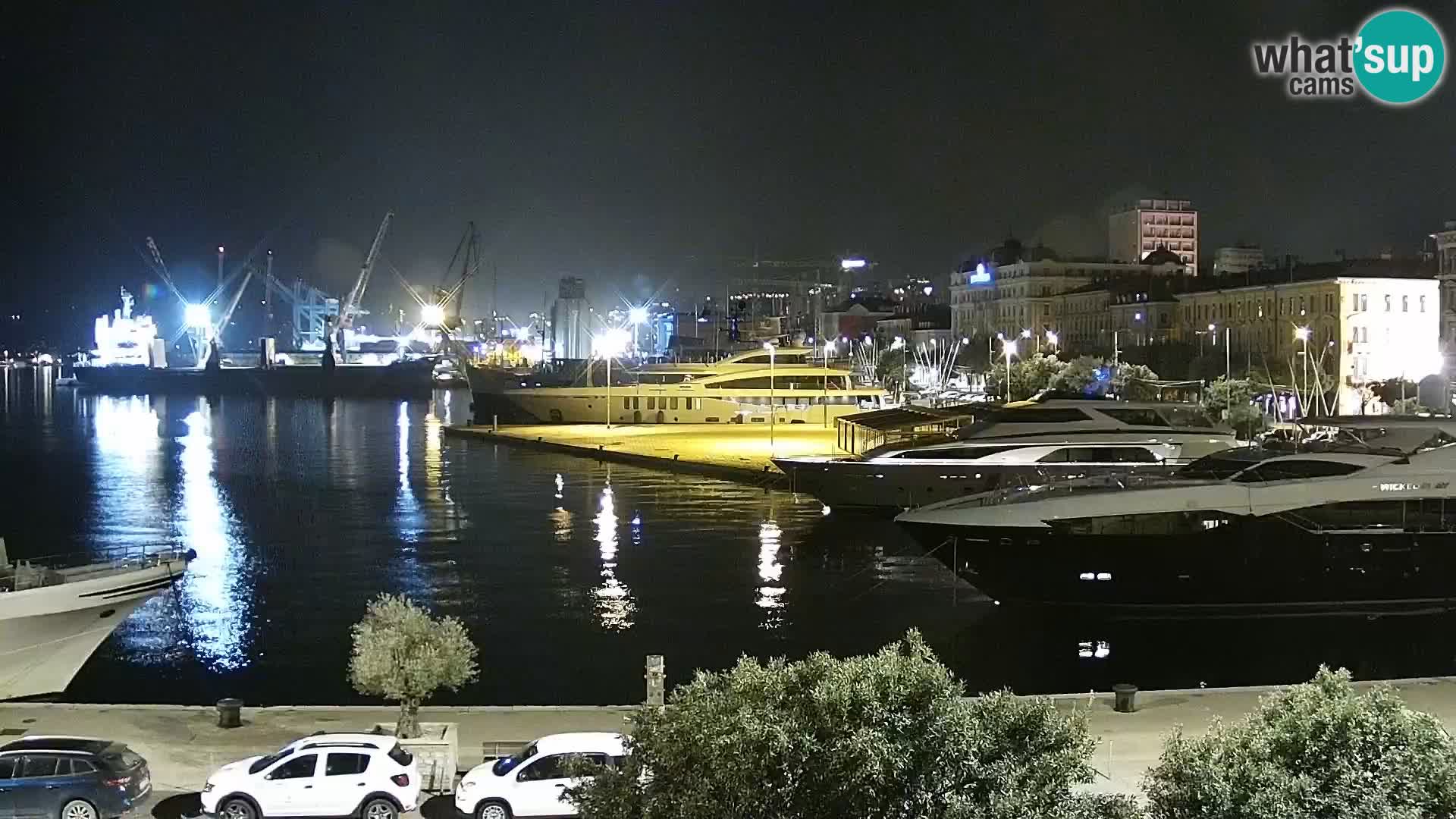 Die Riva und Marina in Rijeka – Live Webcam Kroatien