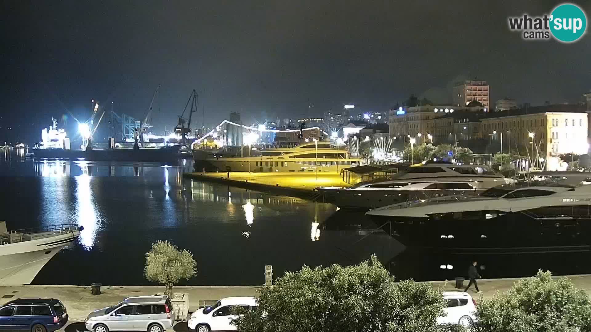 La Riva e la Marina a Rijeka (Fiume) – Live Webcam Croazia