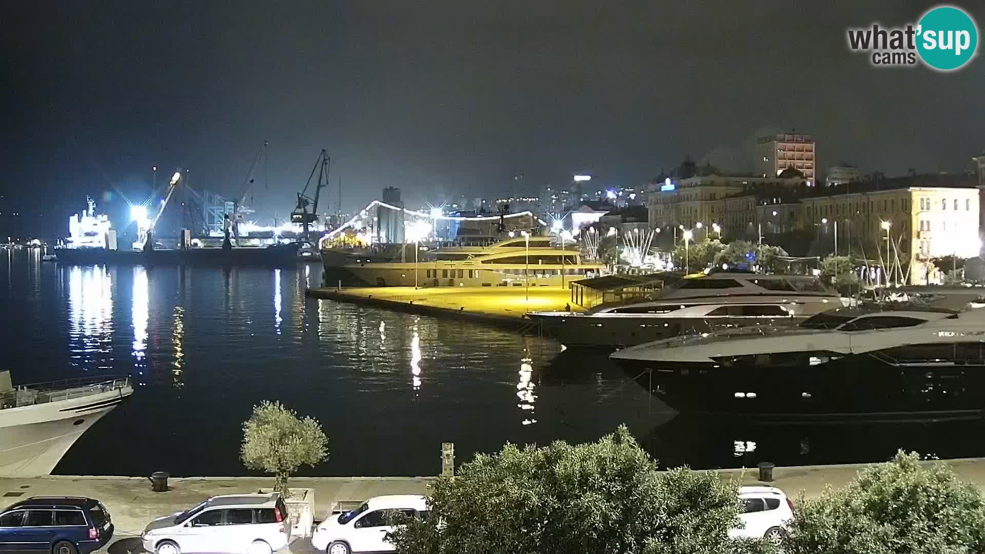 Die Riva und Marina in Rijeka – Live Webcam Kroatien