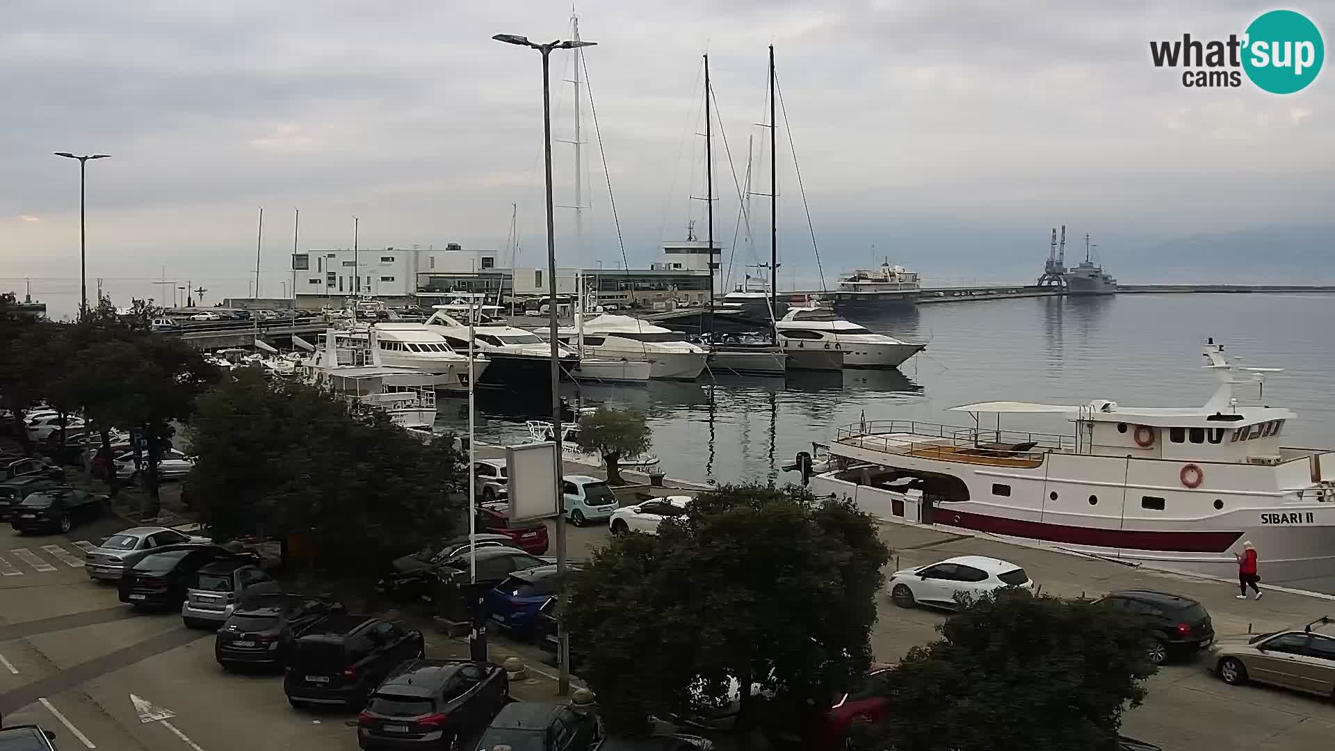 La Riva et Marina à Rijeka – Live Webcam Croatie