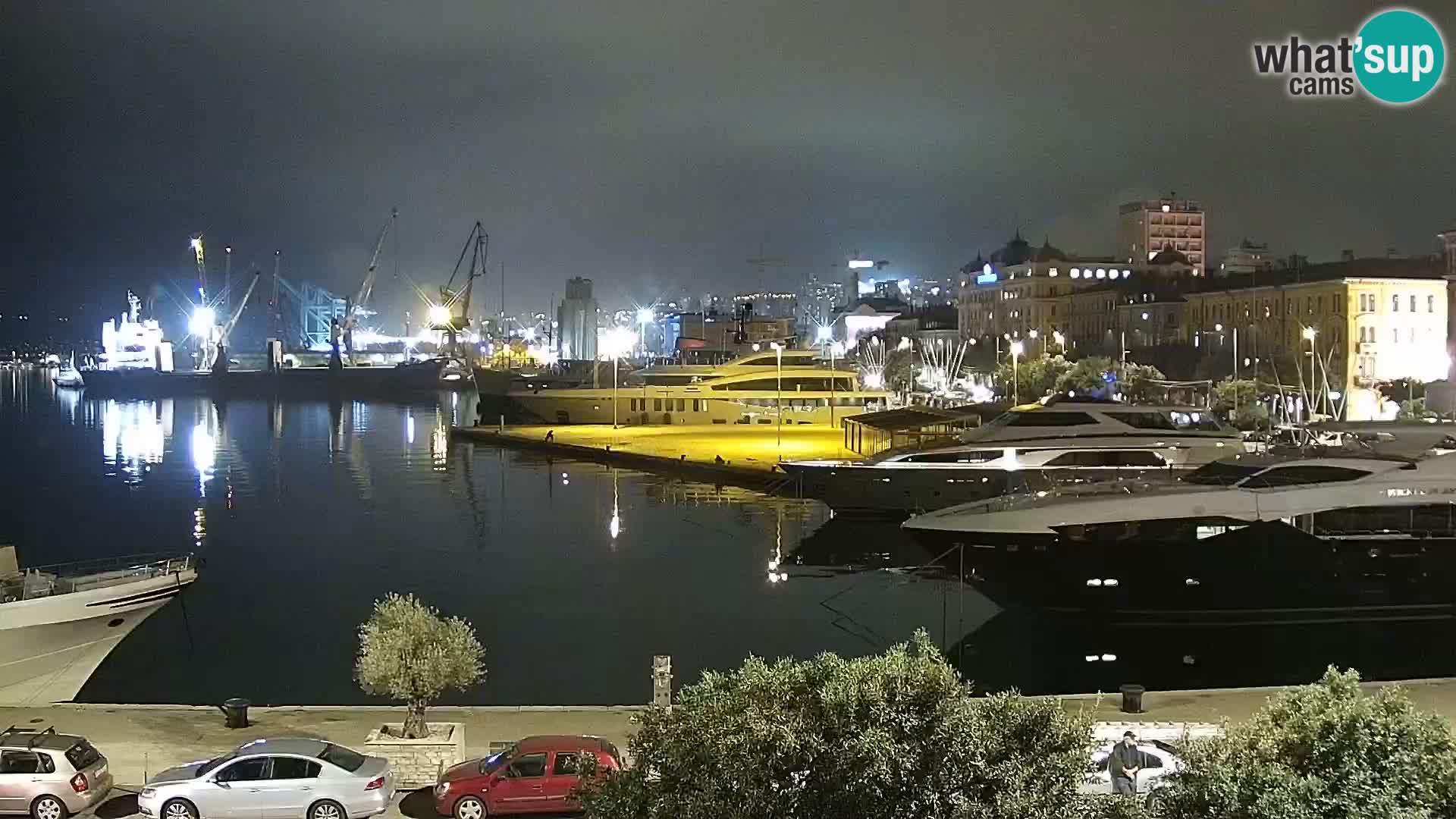 Riva i Marina u Rijeci – Web kamera uživo u Hrvatskoj