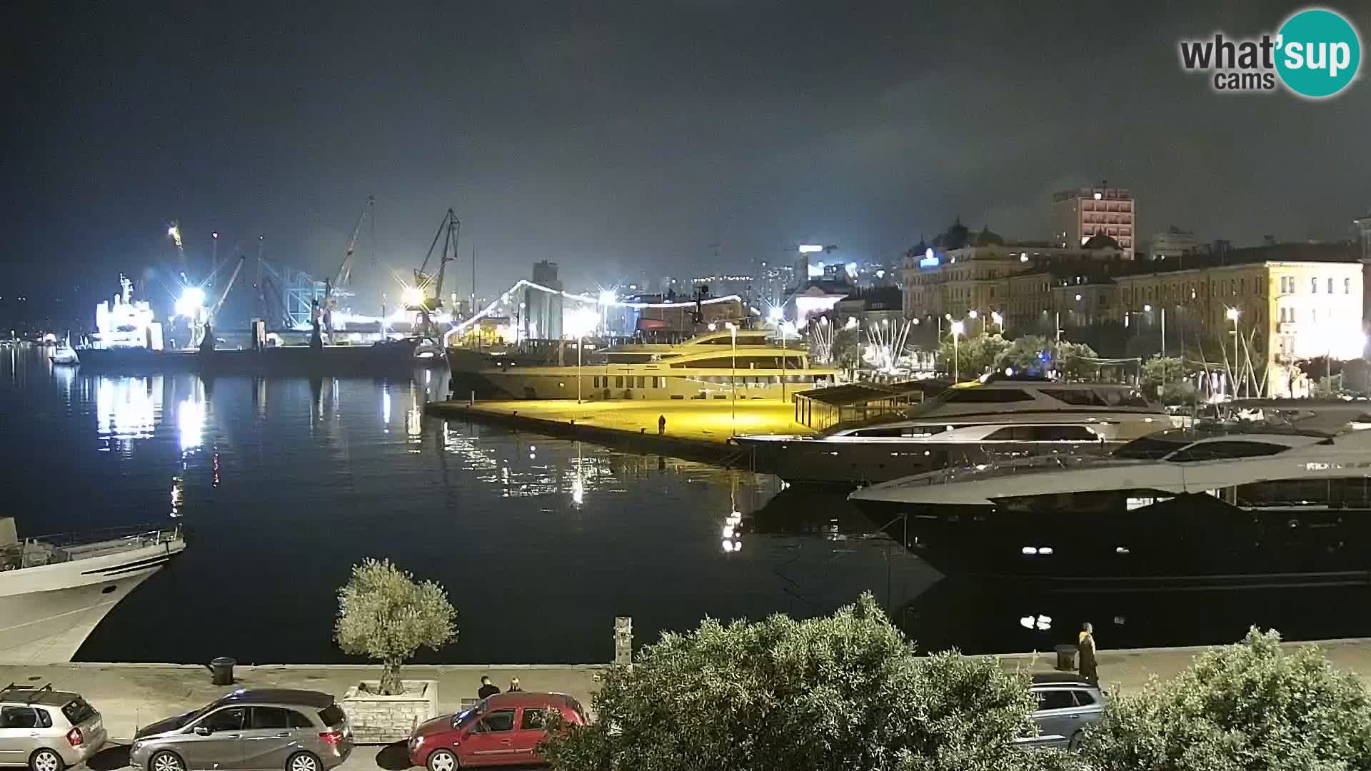 Riva i Marina u Rijeci – Web kamera uživo u Hrvatskoj