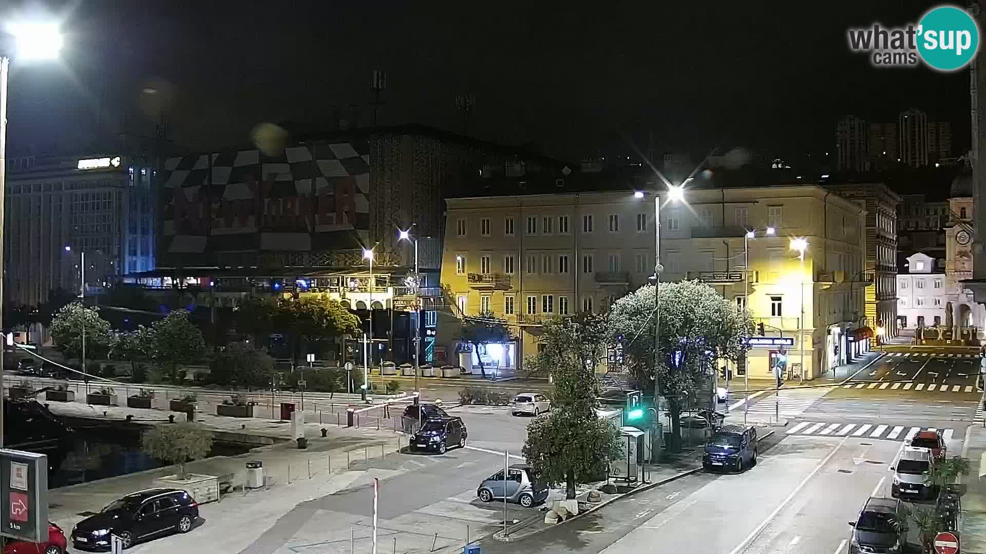 La Riva et Marina à Rijeka – Live Webcam Croatie