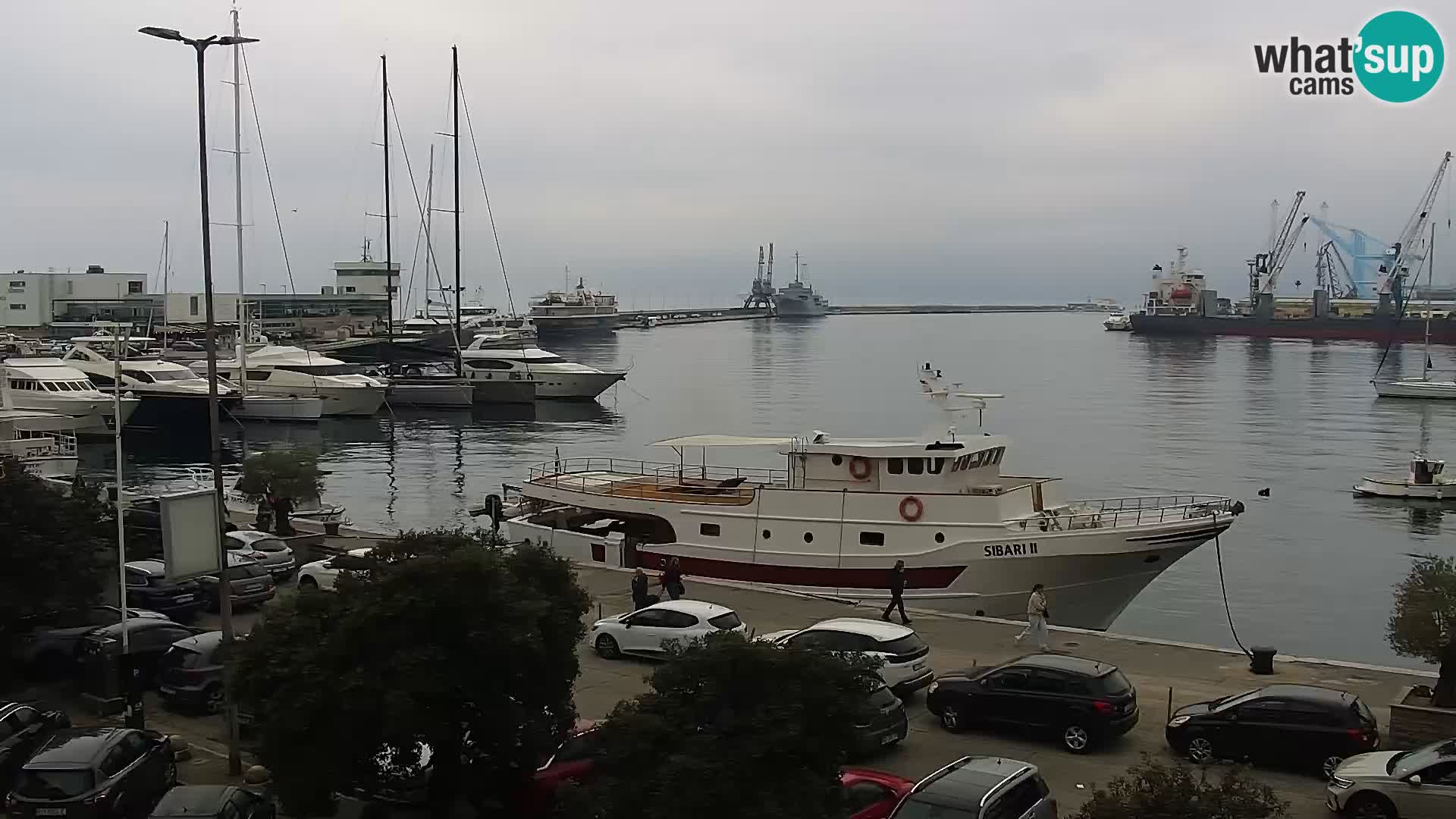 The Riva and Marina in Rijeka  – Live Webcam Croatia