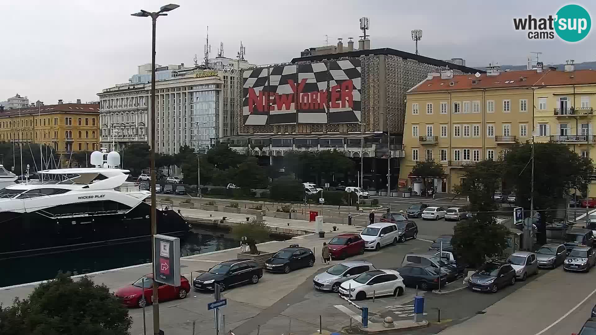 The Riva and Marina in Rijeka  – Live Webcam Croatia