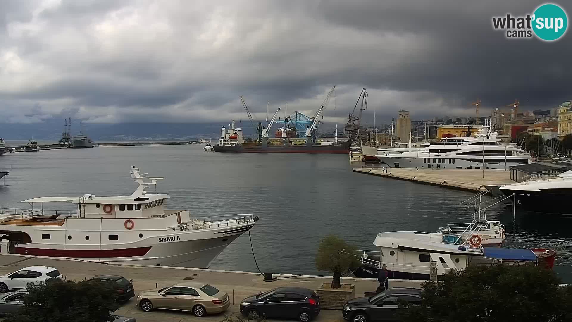 La Riva e la Marina a Rijeka (Fiume) – Live Webcam Croazia