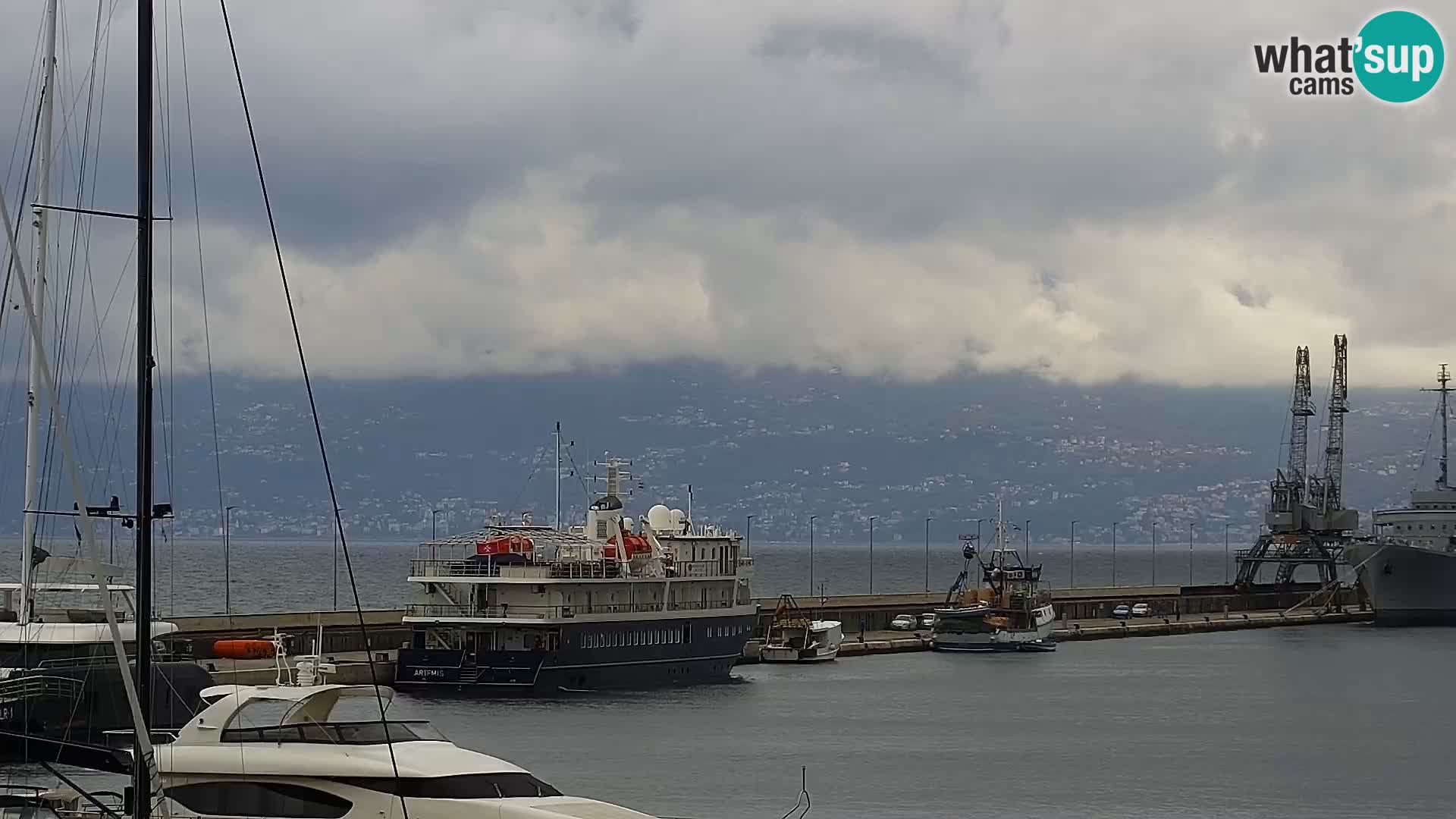 Riva i Marina u Rijeci – Web kamera uživo u Hrvatskoj