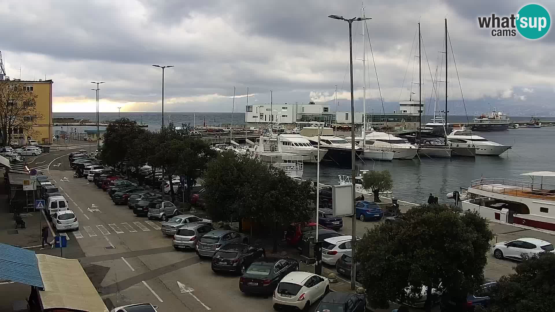 La Riva e la Marina a Rijeka (Fiume) – Live Webcam Croazia