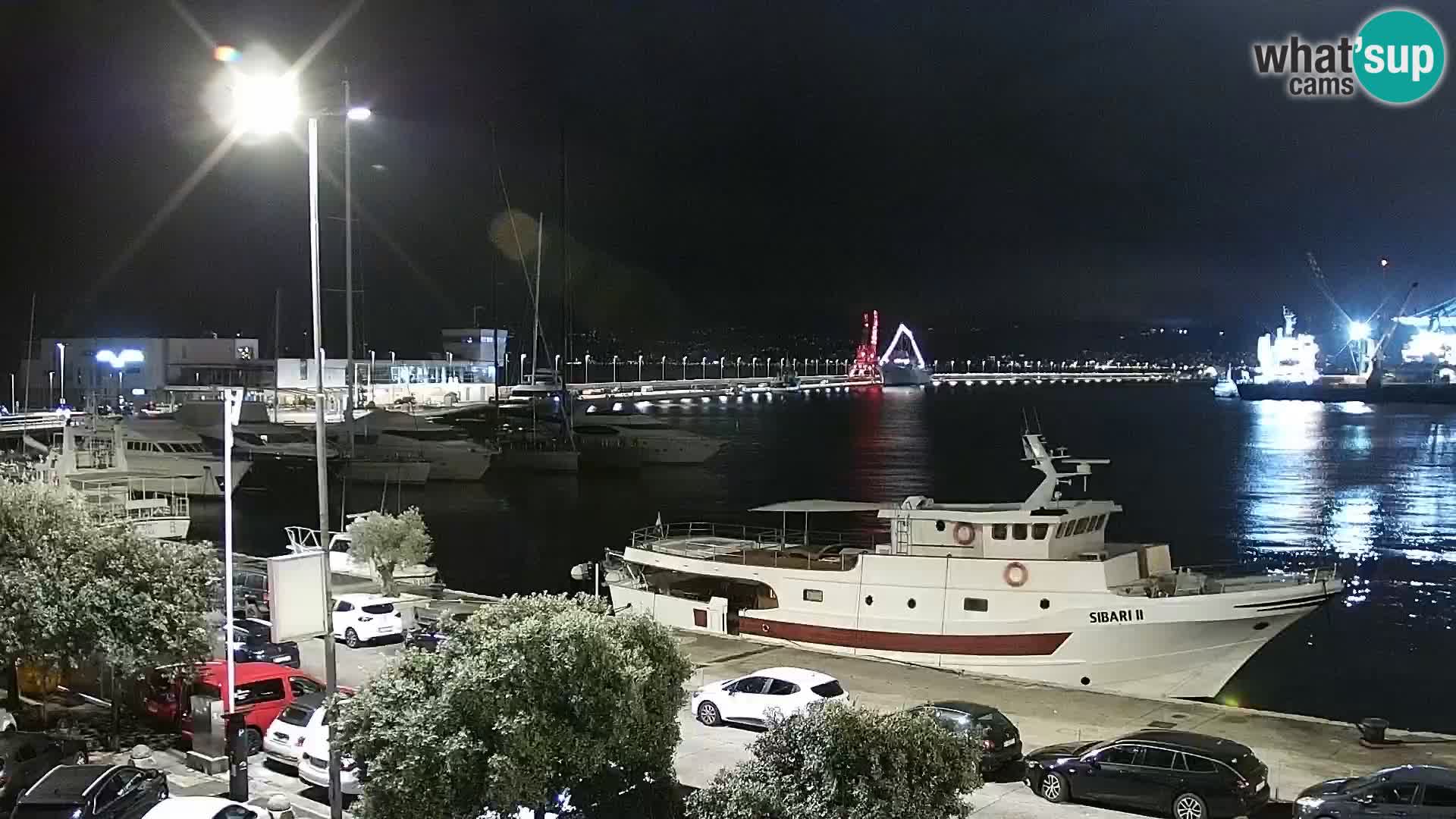 La Riva et Marina à Rijeka – Live Webcam Croatie
