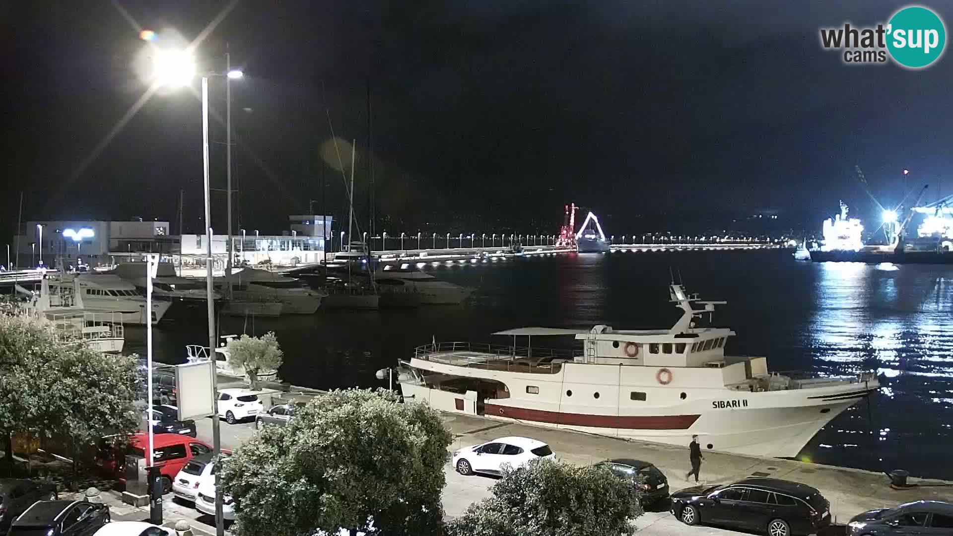 La Riva et Marina à Rijeka – Live Webcam Croatie