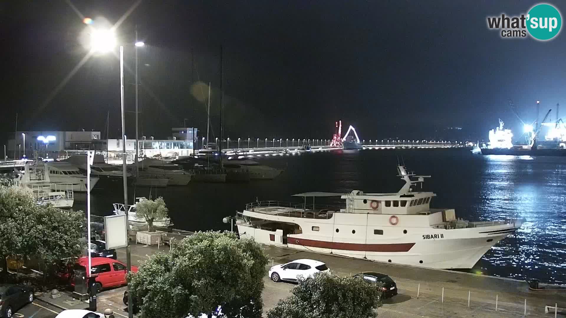 The Riva and Marina in Rijeka  – Live Webcam Croatia