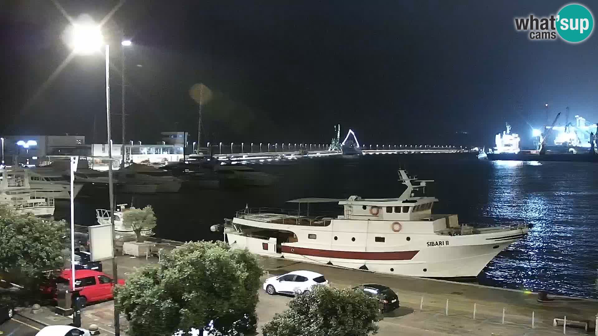 La Riva y Marina en Rijeka – Webcam en vivo Croacia