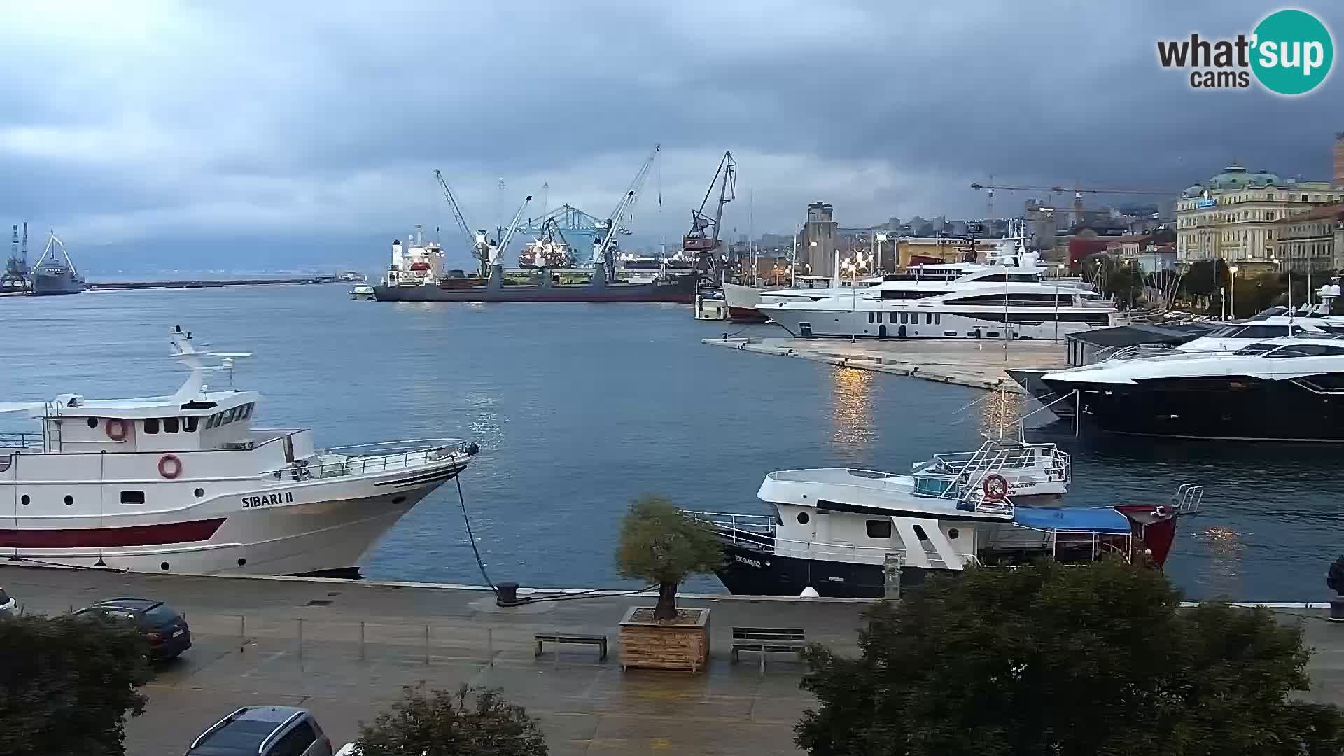 La Riva e la Marina a Rijeka (Fiume) – Live Webcam Croazia