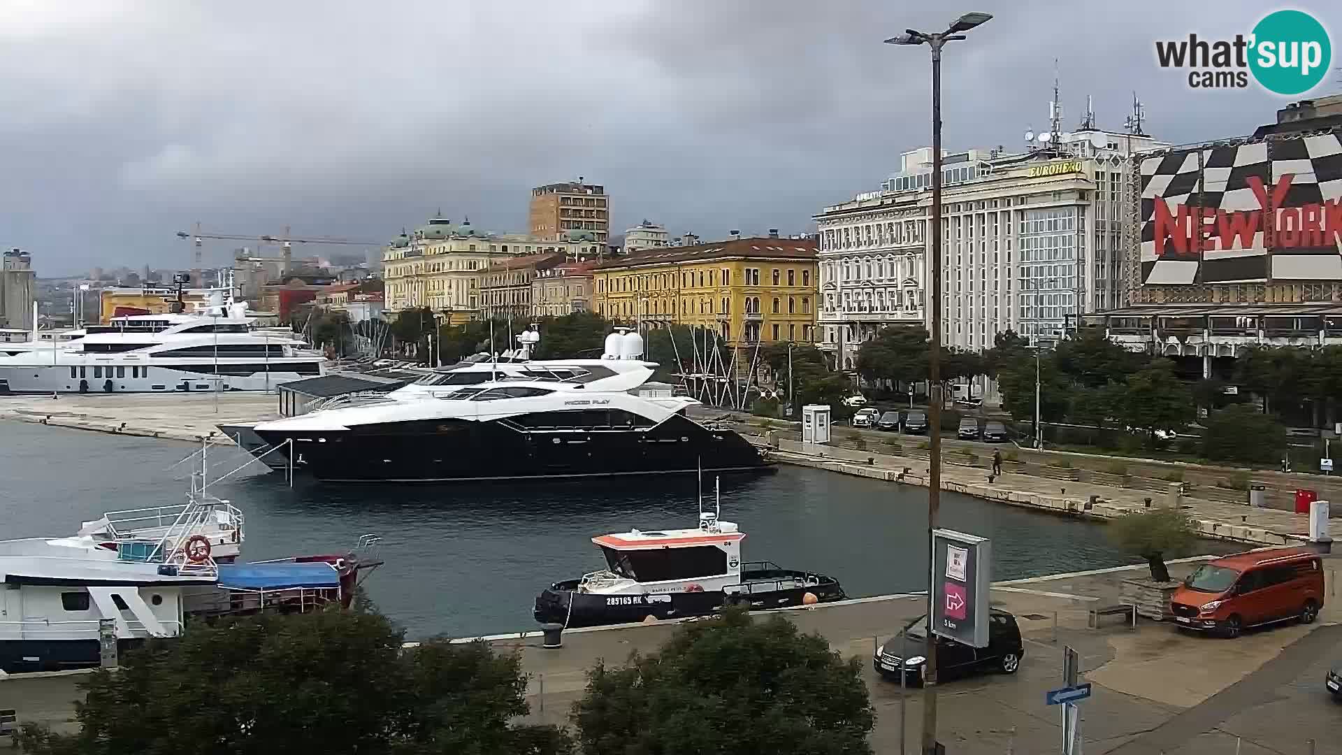 Die Riva und Marina in Rijeka – Live Webcam Kroatien