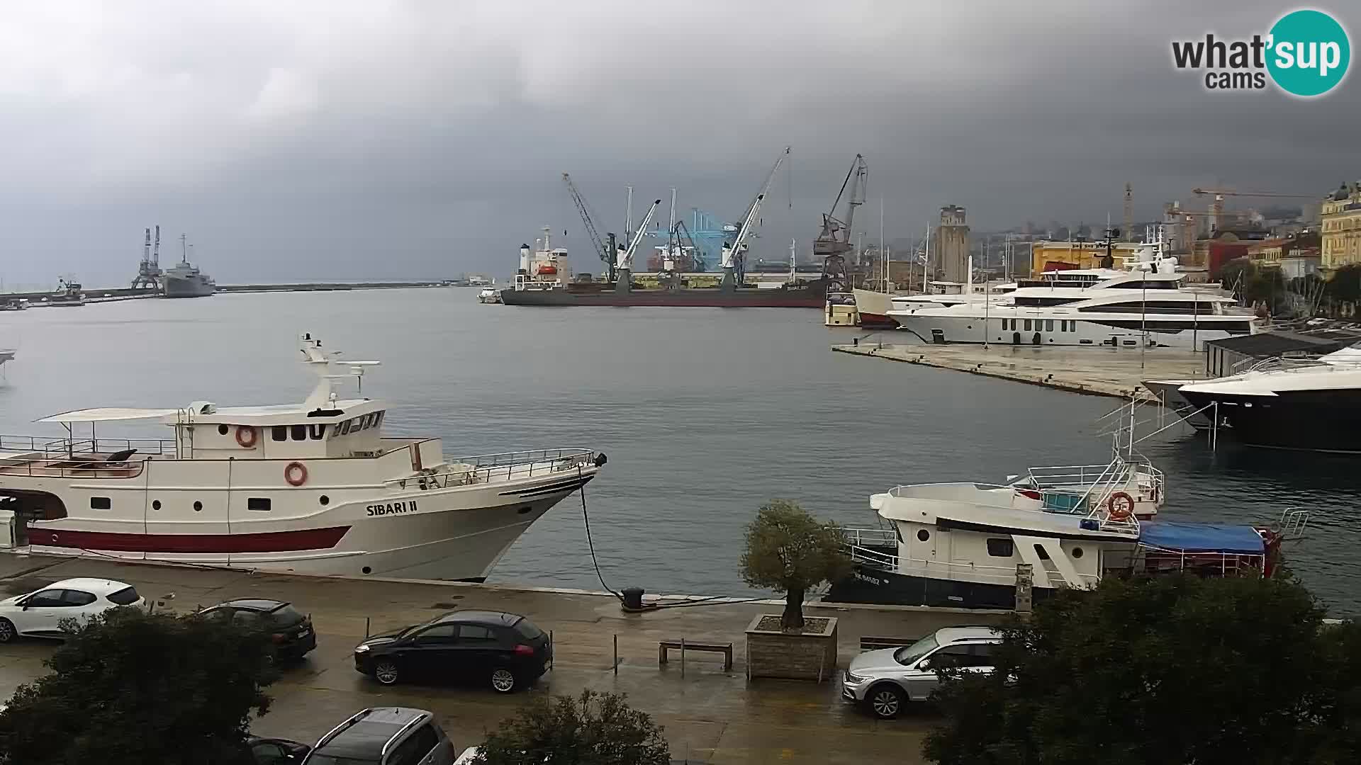 Die Riva und Marina in Rijeka – Live Webcam Kroatien