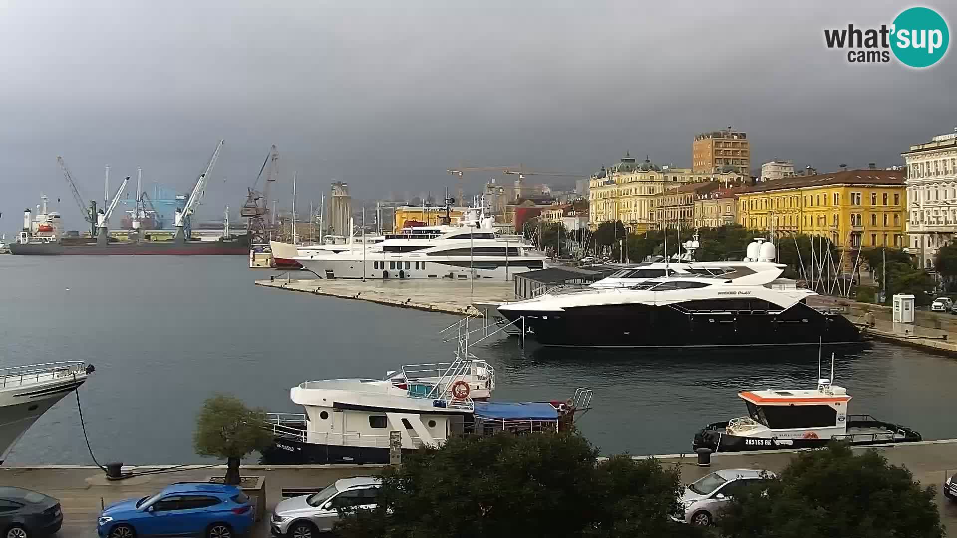 La Riva e la Marina a Rijeka (Fiume) – Live Webcam Croazia