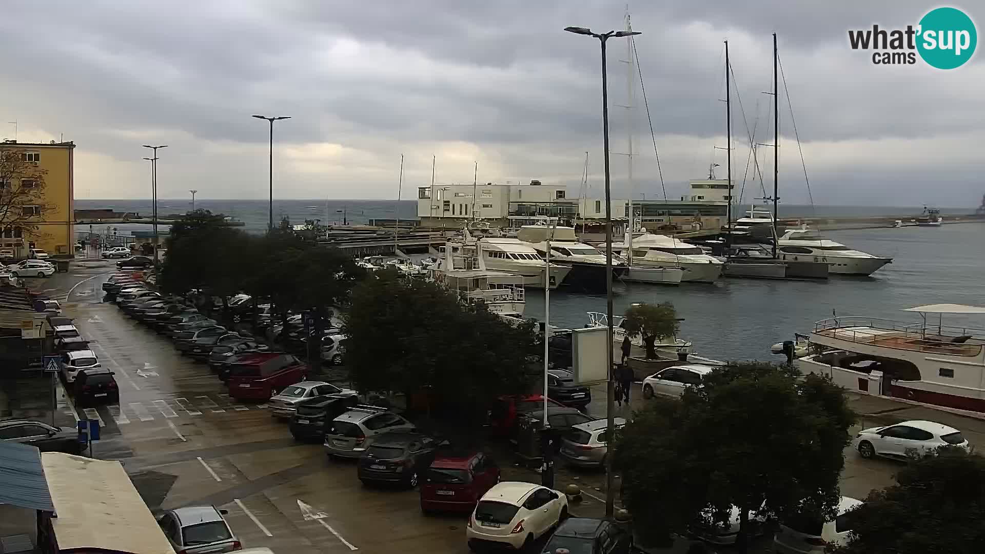 The Riva and Marina in Rijeka  – Live Webcam Croatia