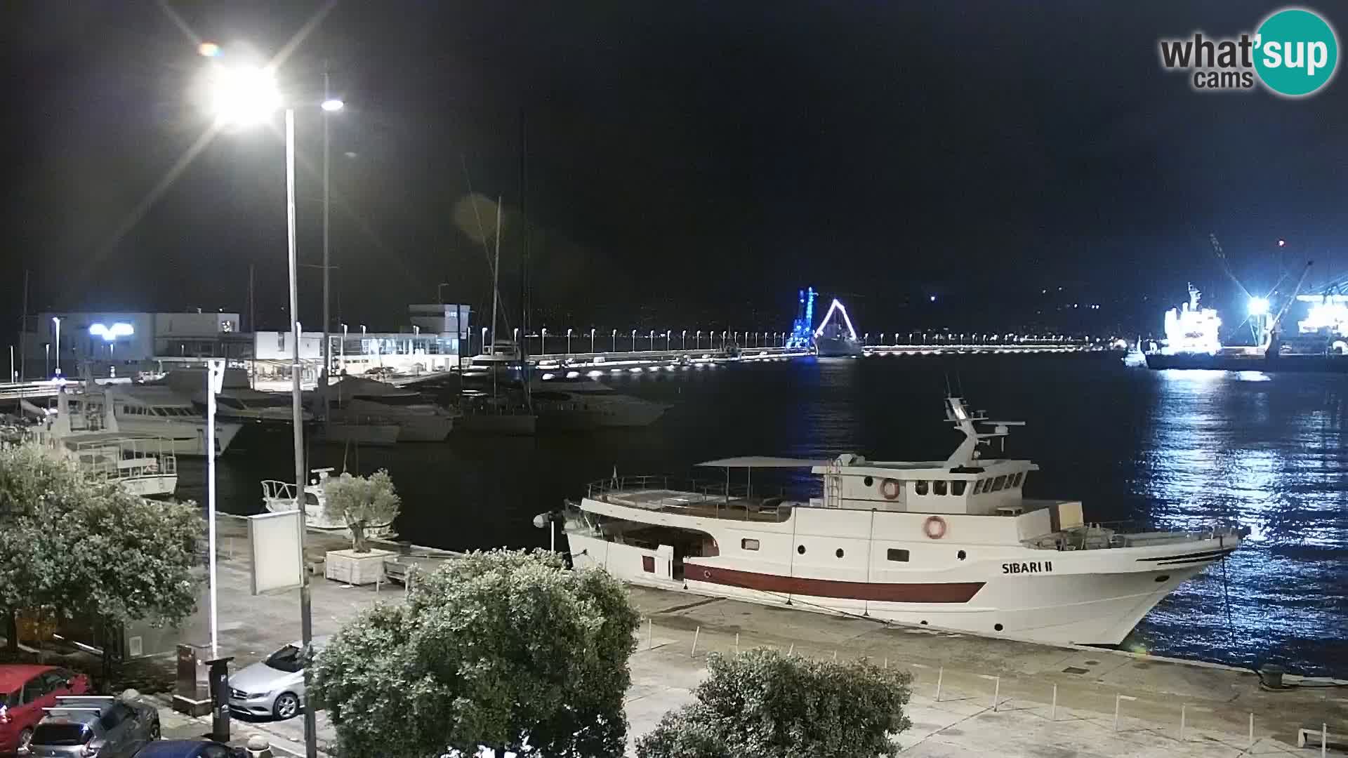 The Riva and Marina in Rijeka  – Live Webcam Croatia