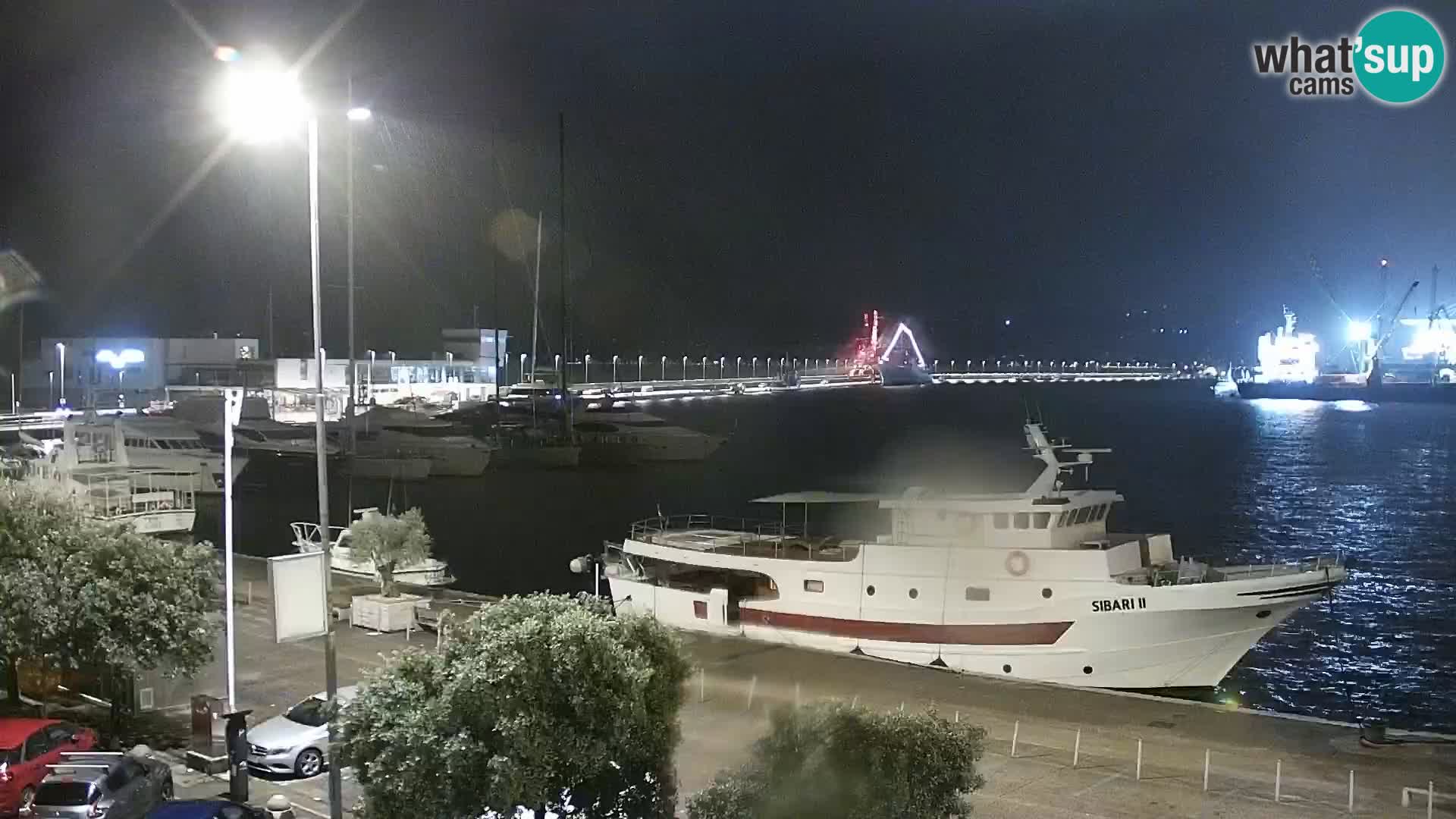 The Riva and Marina in Rijeka  – Live Webcam Croatia