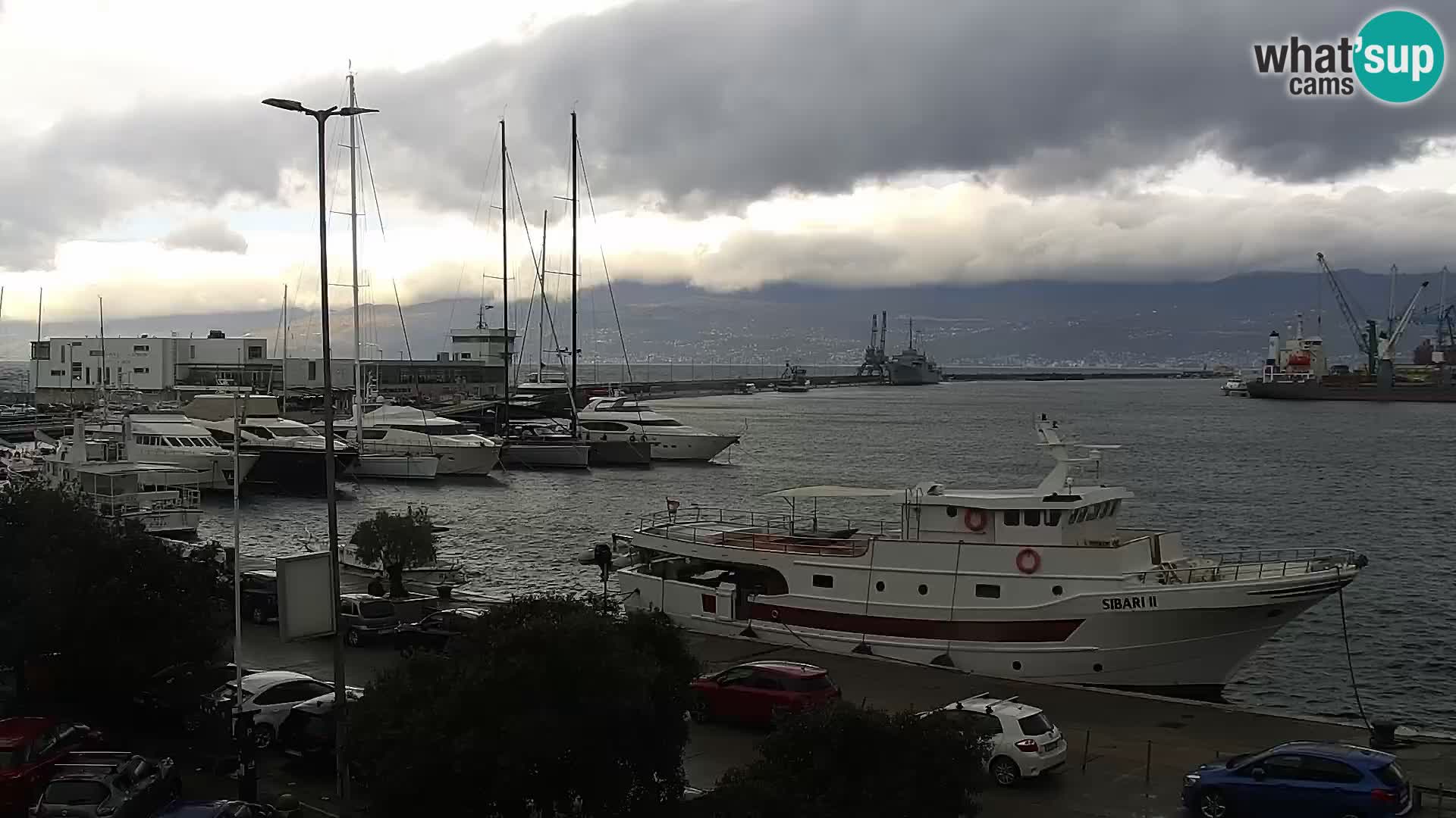 La Riva et Marina à Rijeka – Live Webcam Croatie